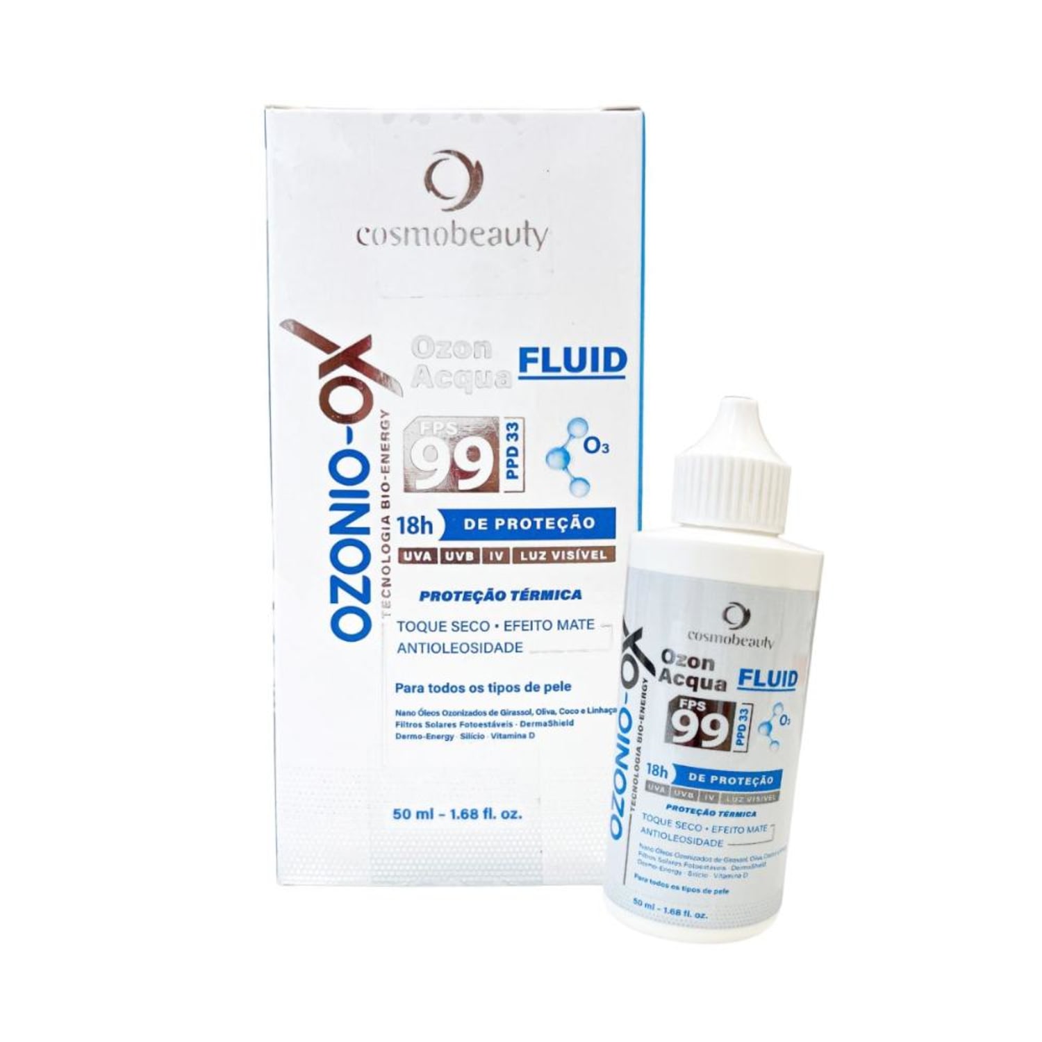 Cosmobeauty Ozonio OX Acqua Fluid FPS 99 - Protetor Solar 50ml
