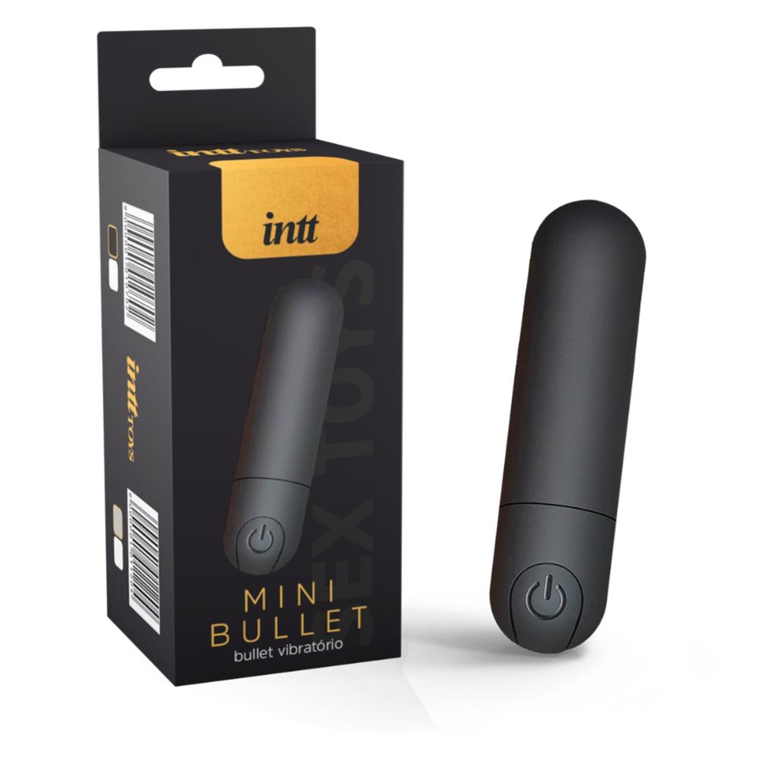 Intt Preto - Mini Bullet Vibratório
