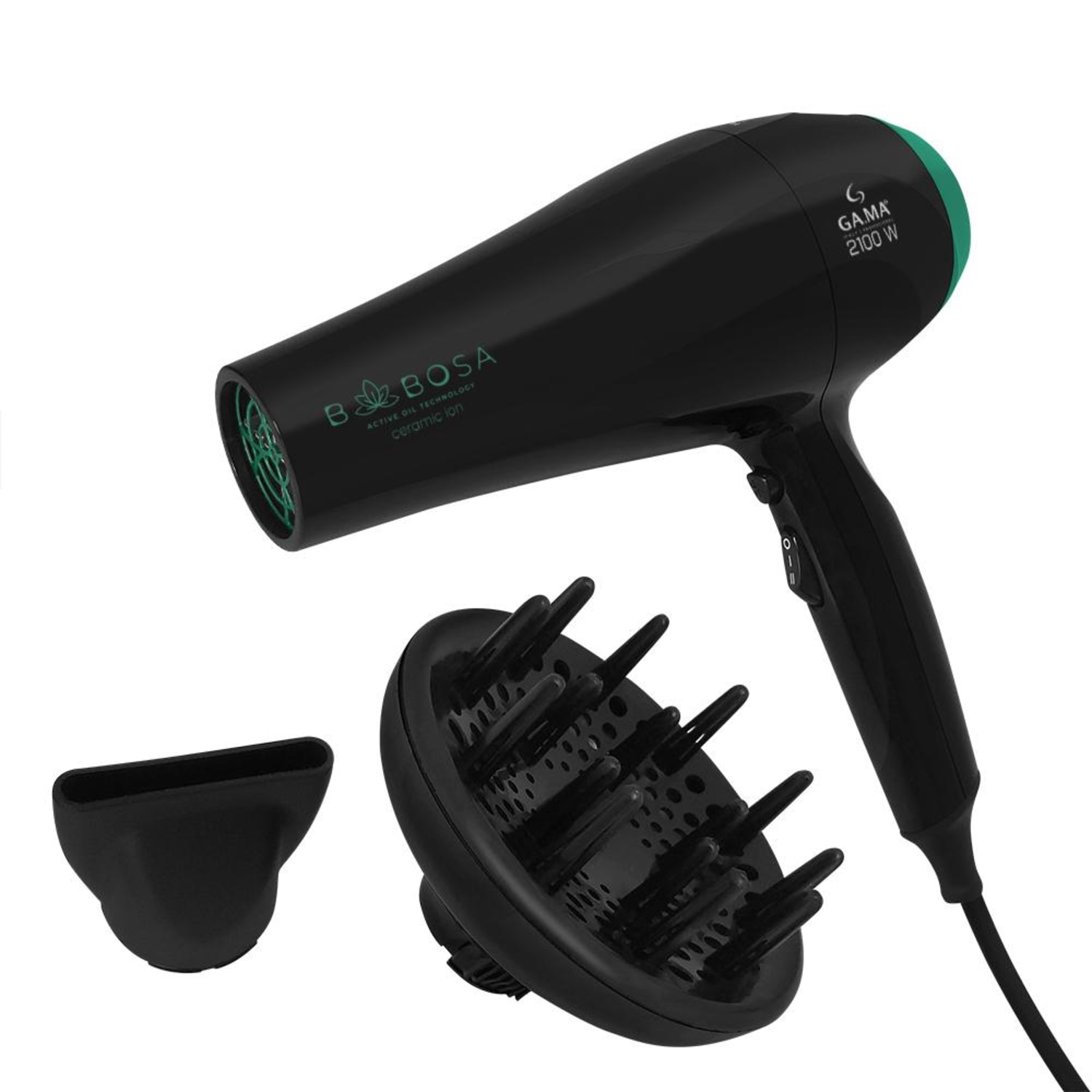 GA.MA Italy Babosa Ceramic Ion 2100W 127V - Secador de Cabelo