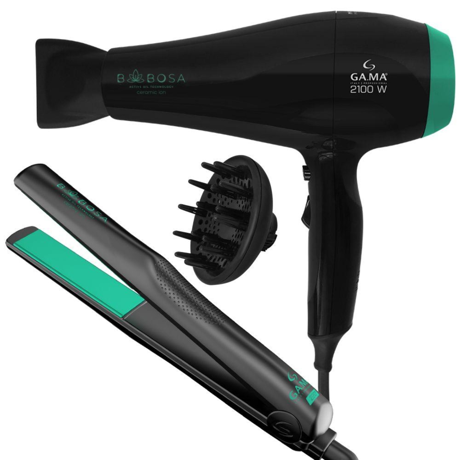 Kit GA.MA Italy Babosa Ceramic Ion 127V Duo (2 Produtos)