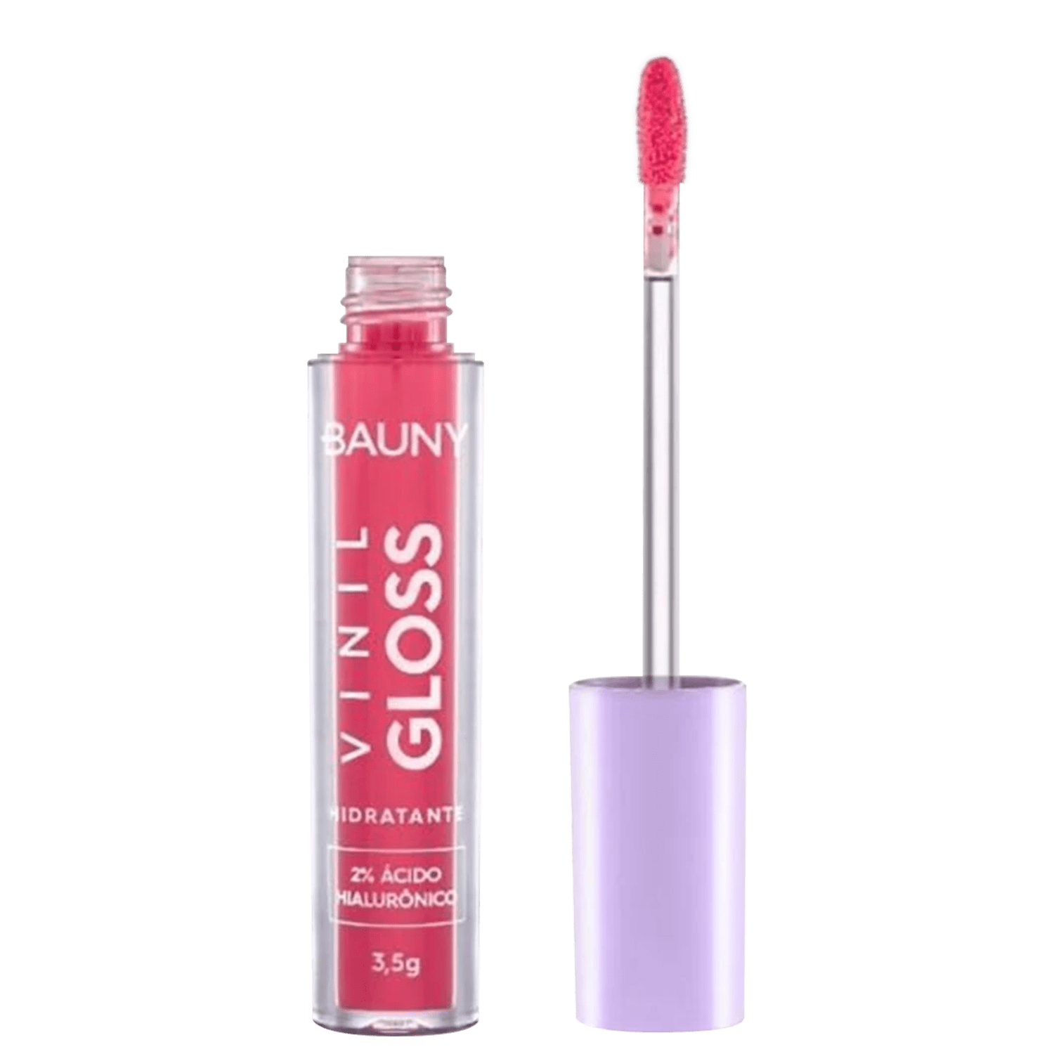 Bauny Cosméticos Vinil Gloss Rosa Fucsia Be Crazy - Gloss Labial 3,5g