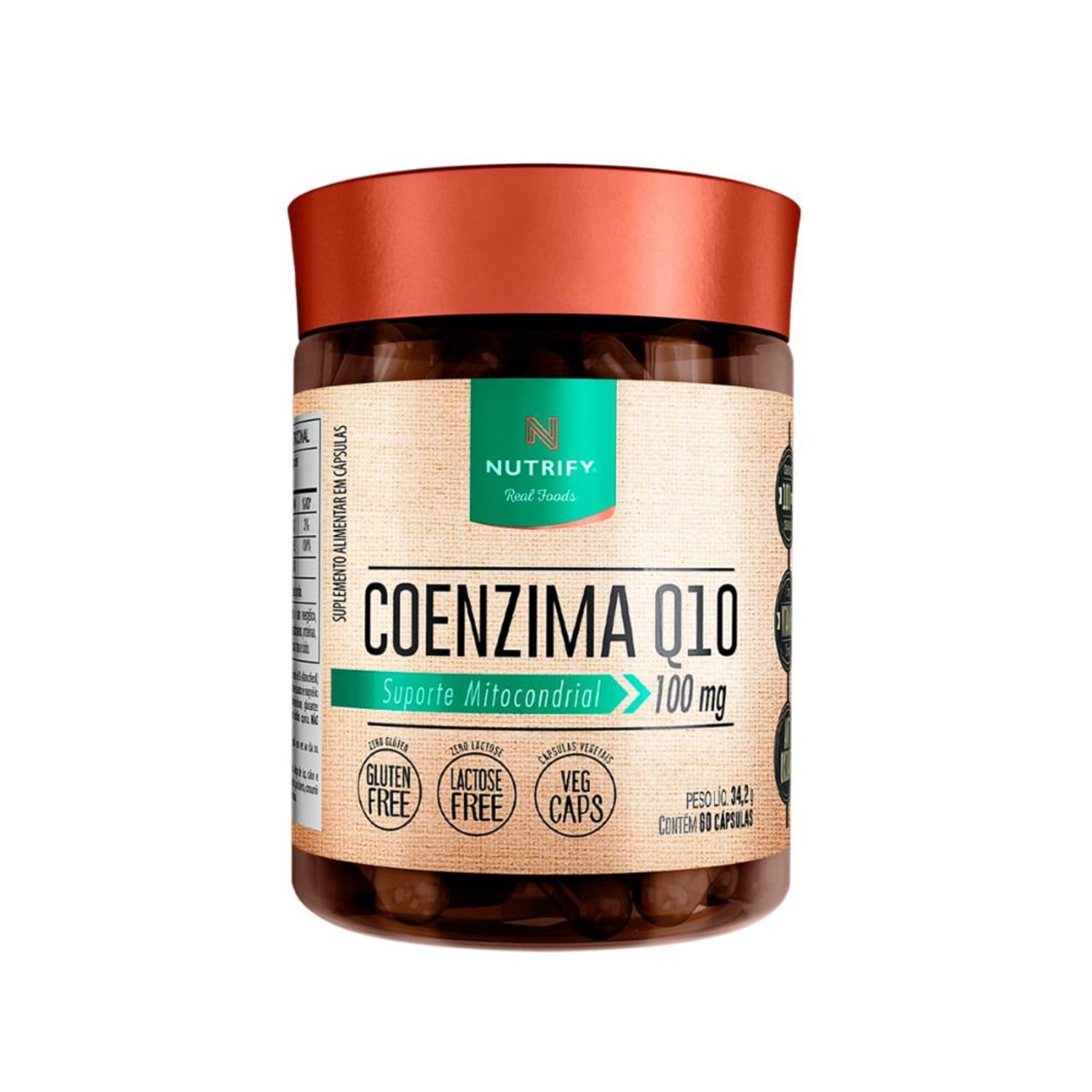 Coenzima Q10 Suporte Mitocondrial Nutrify 60 Cápsulas