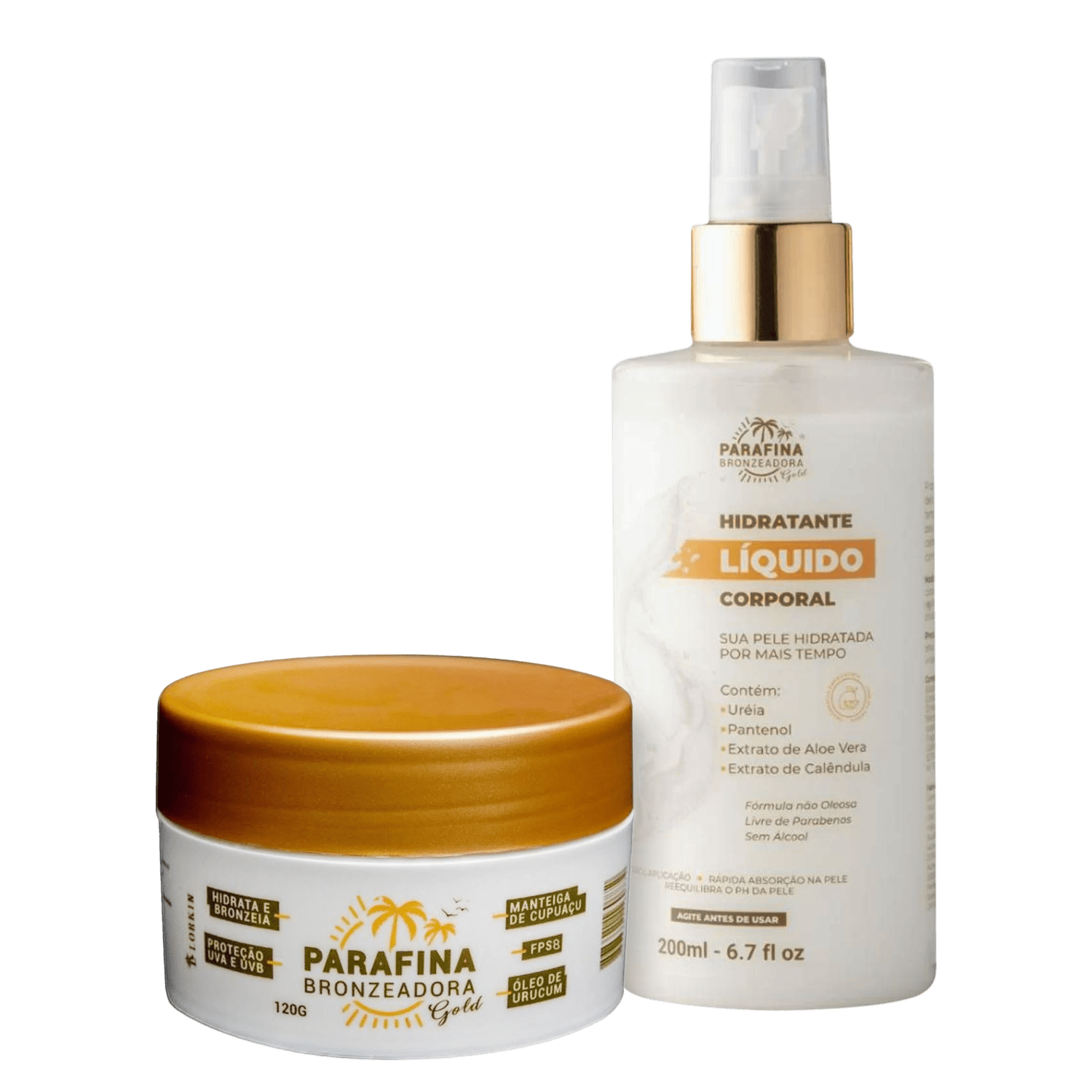 Parafina Bronzeadora Gold Hidratante Líq Corporal Cítrico