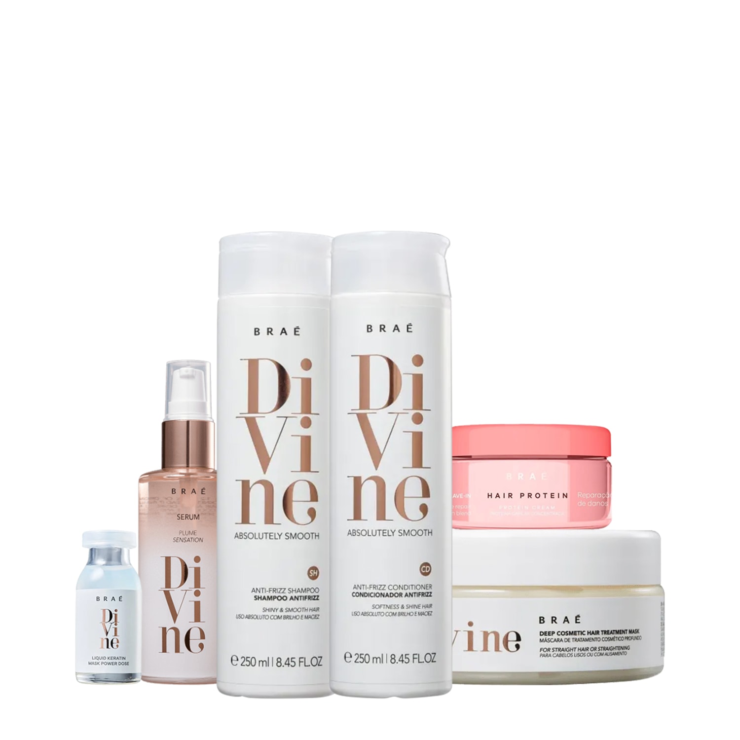 Kit Braé Divine Full + Hair Protein (6 Produtos)