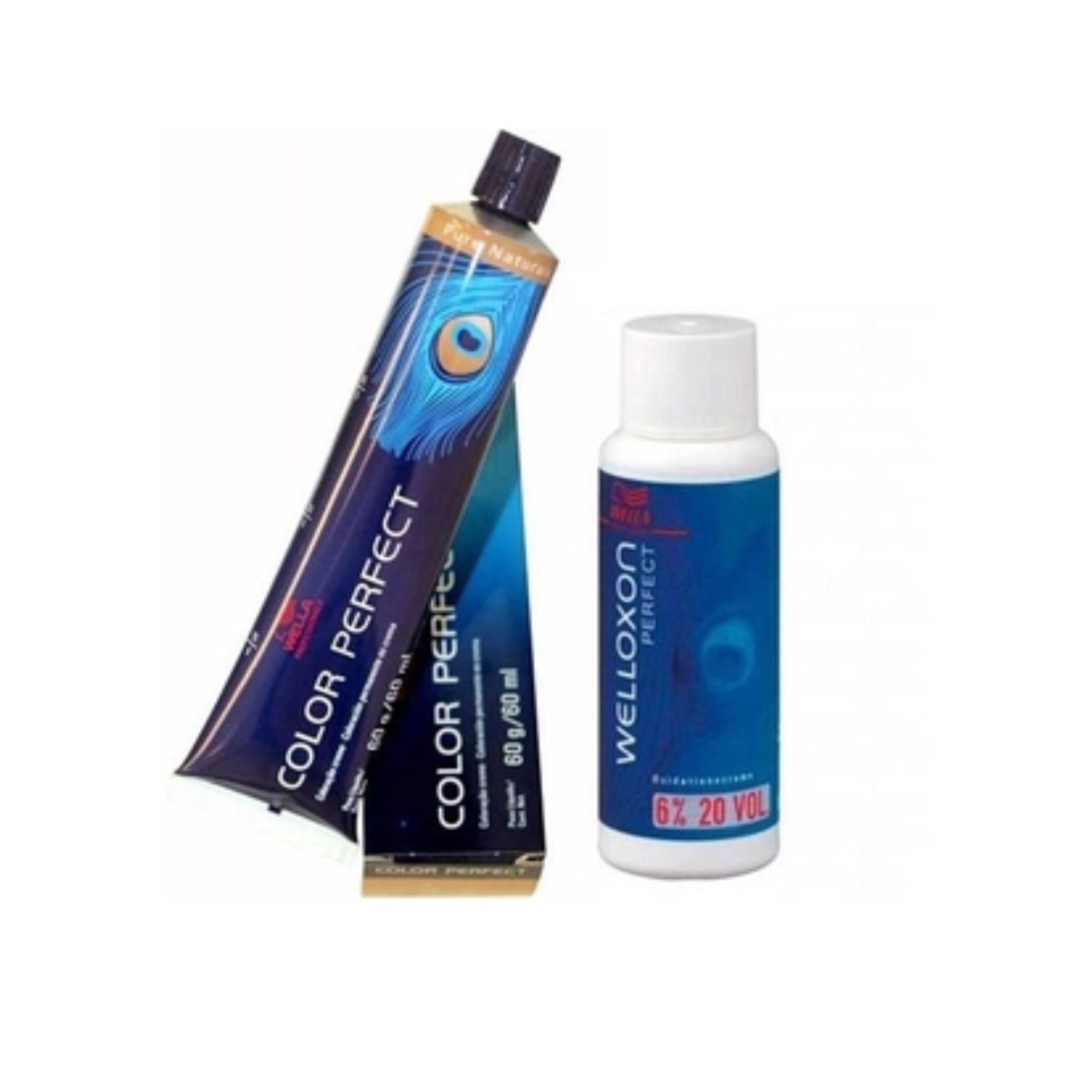 Kit Wella Professionals Color Perfect 4/0 Castanho Médio + Welloxon 20 Volumes (2 Produtos)