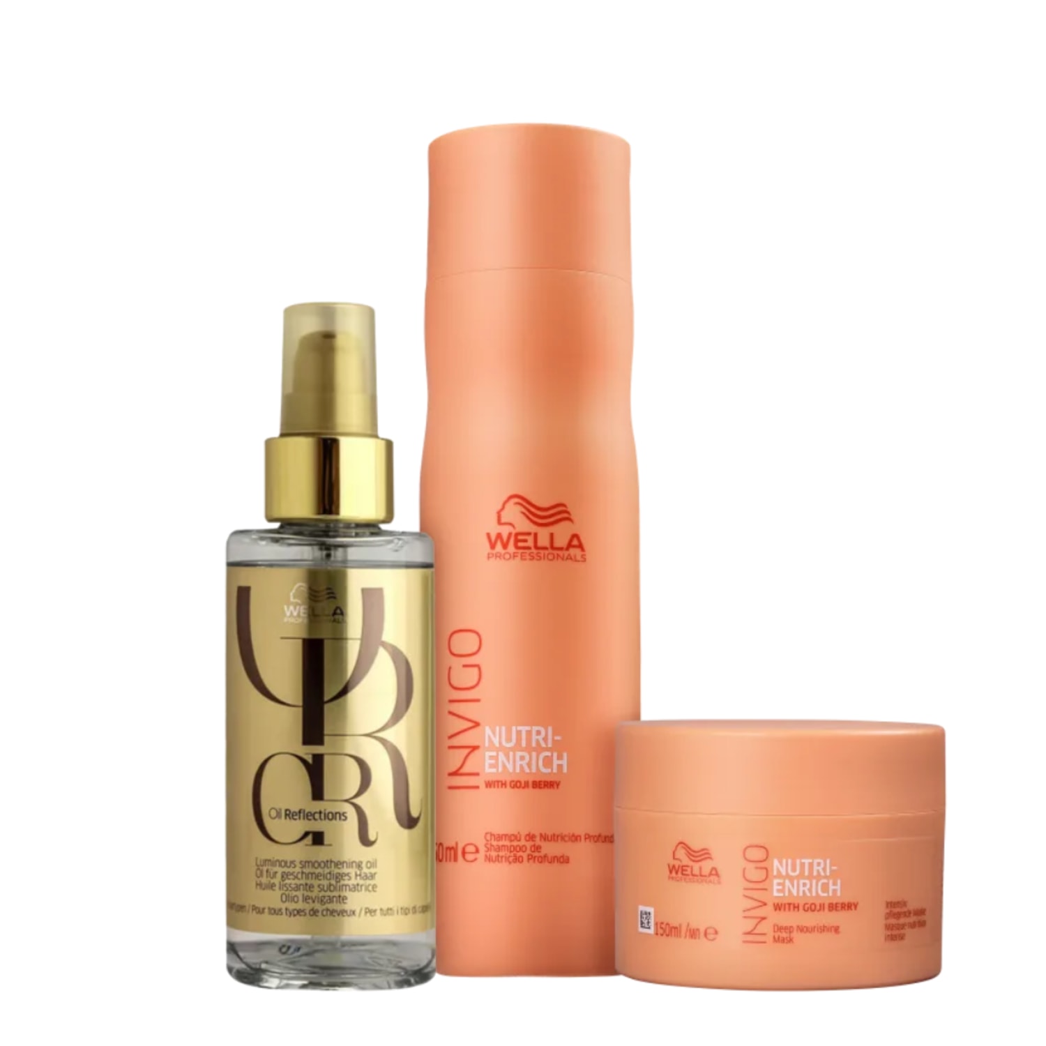 Kit Wella Professionals Nutri-Enrich e Oil Reflections Incredible (3 Produtos)