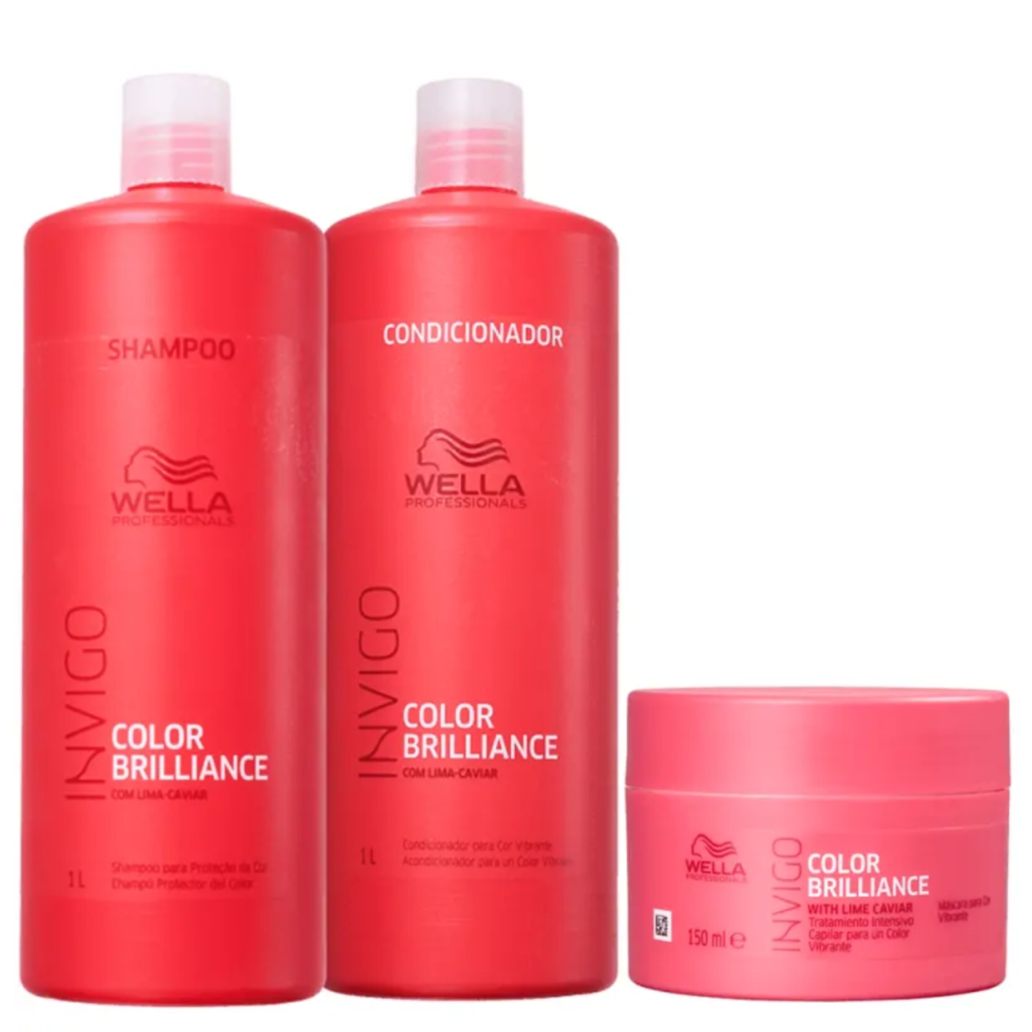 Kit Wella Professionals Brilliance Combo Salon Trio (3 Produtos)
