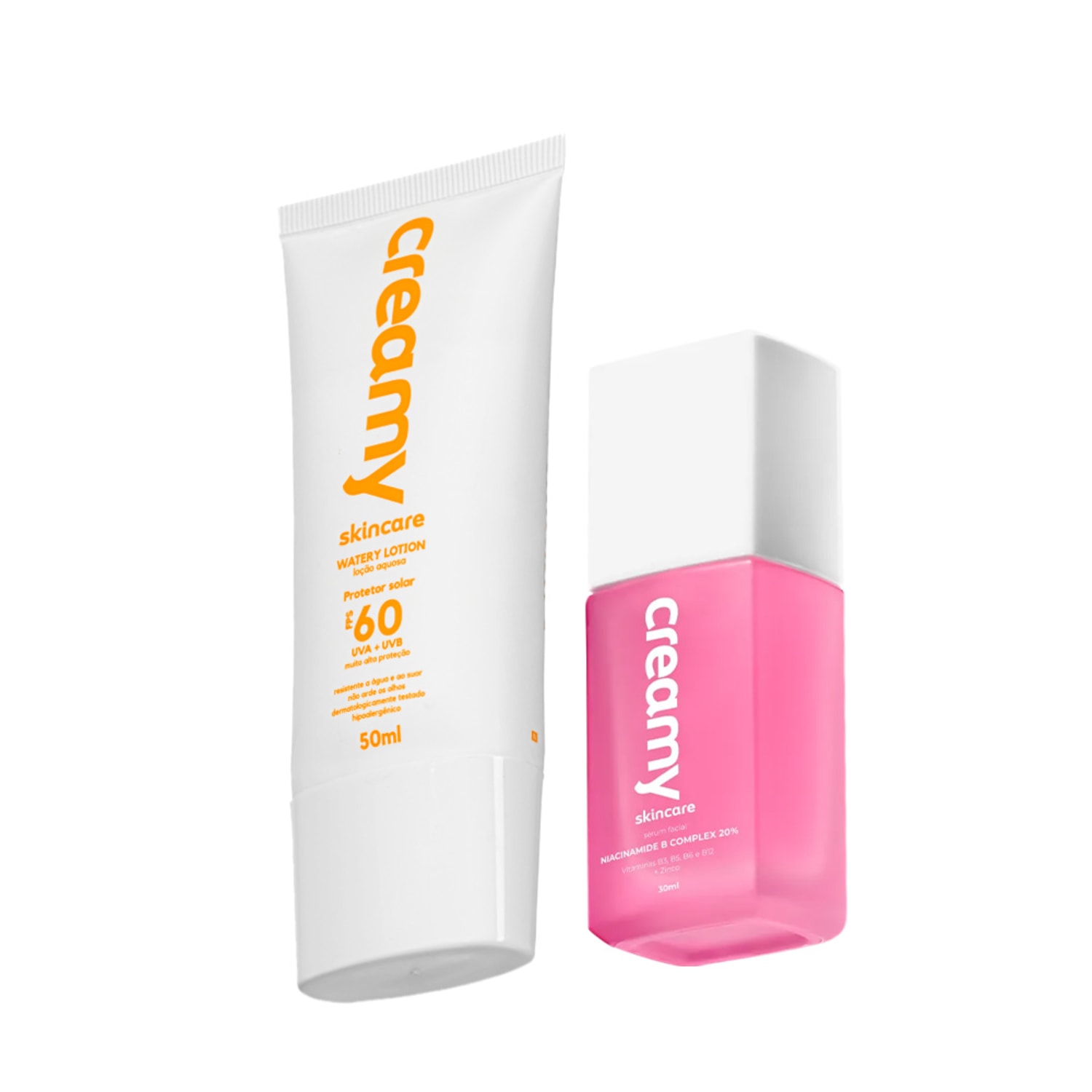 Kit Creamy B Complex Watery Lotion FPS60 (2 Produtos)