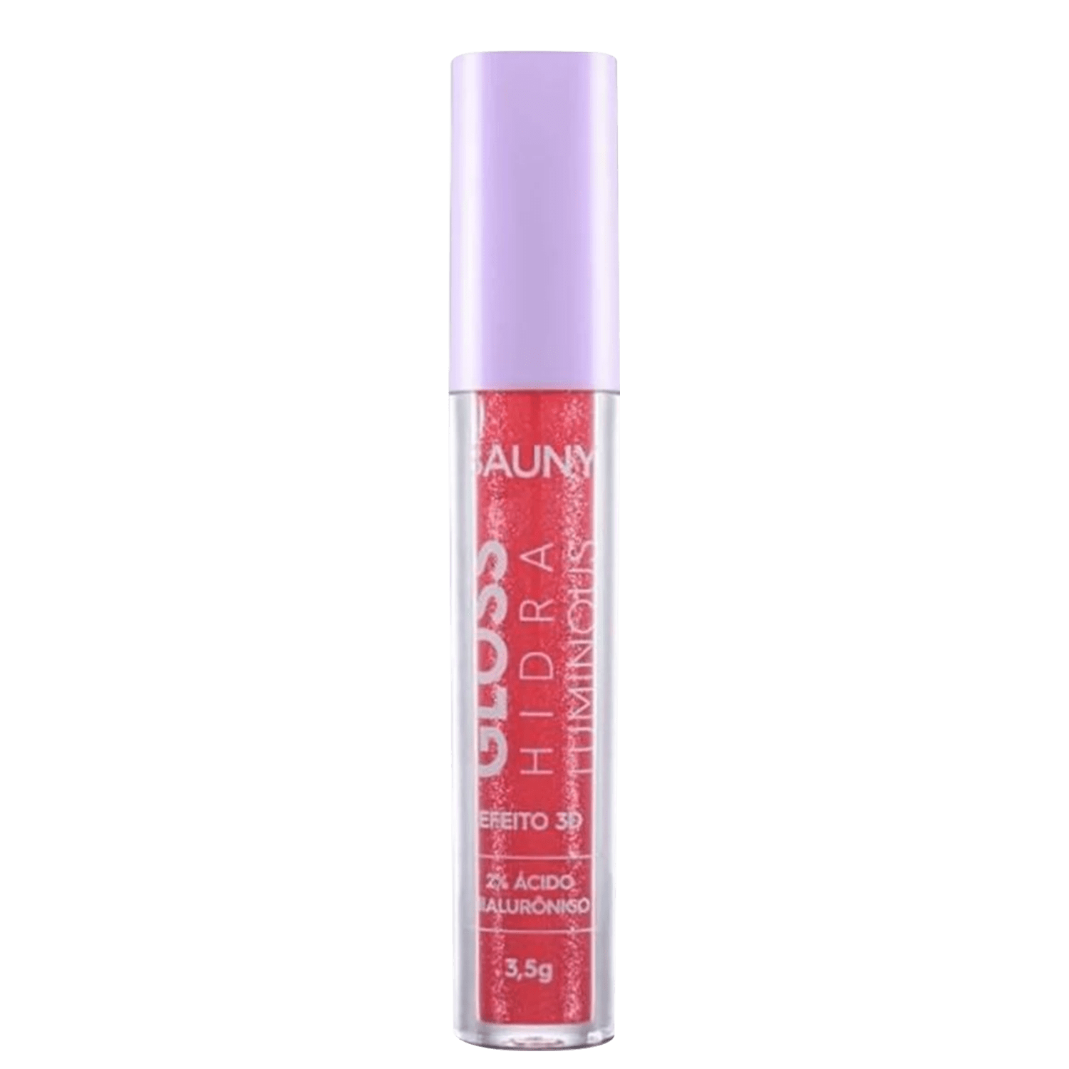 Bauny Cosméticos Hidra Luminous 3D Peach Glow - Gloss Labial 3,5g