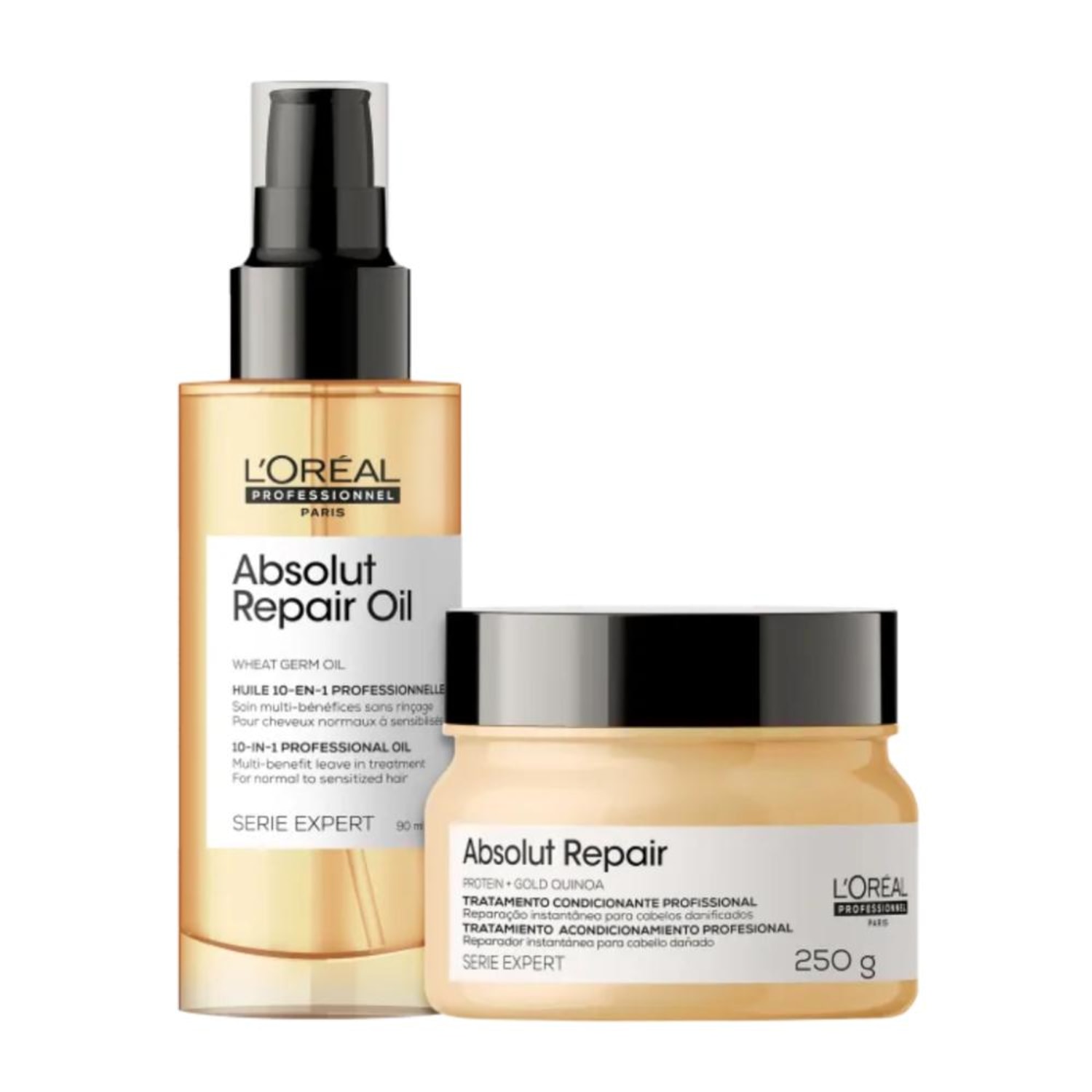 Kit L'Oréal Professionnel Serie Expert Absolut Repair Gold Quinoa Treatment (2 Produtos)