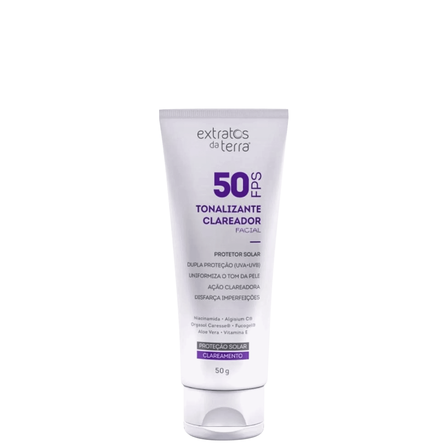Extratos da Terra Clareador Tonalizante Com Fps 50 50g