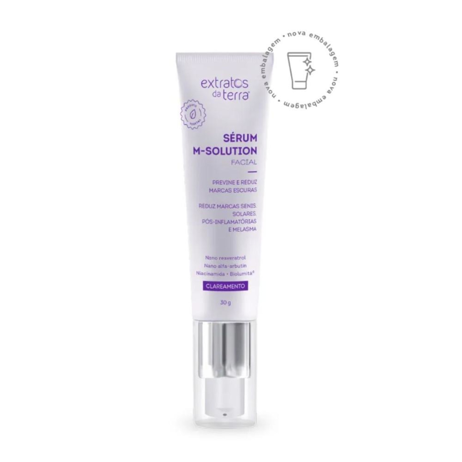 Extratos da Terra Serum Clareador M-Solution 30ml - Normal