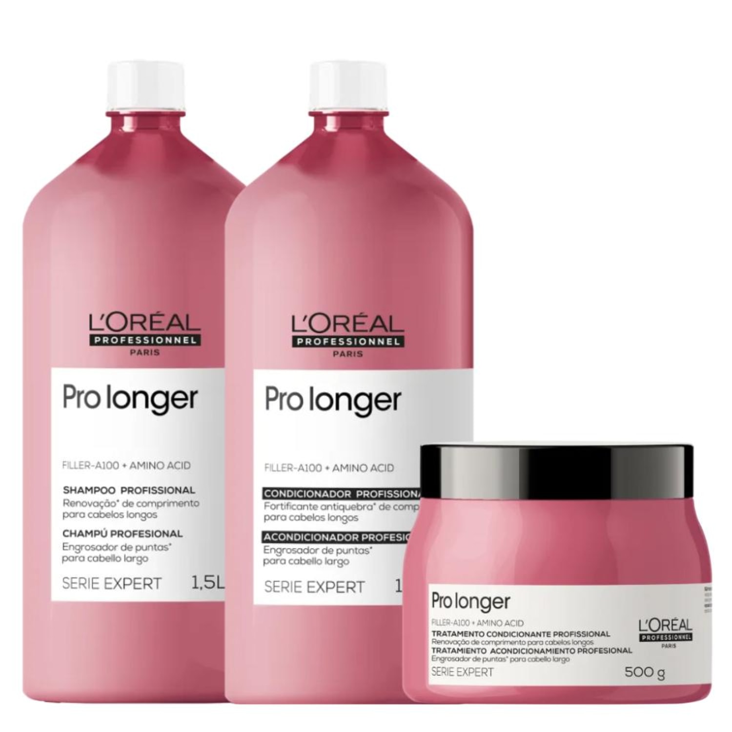 Kit L'Oréal Professionnel Serie Expert Pro Longer Salão (3 Produtos)