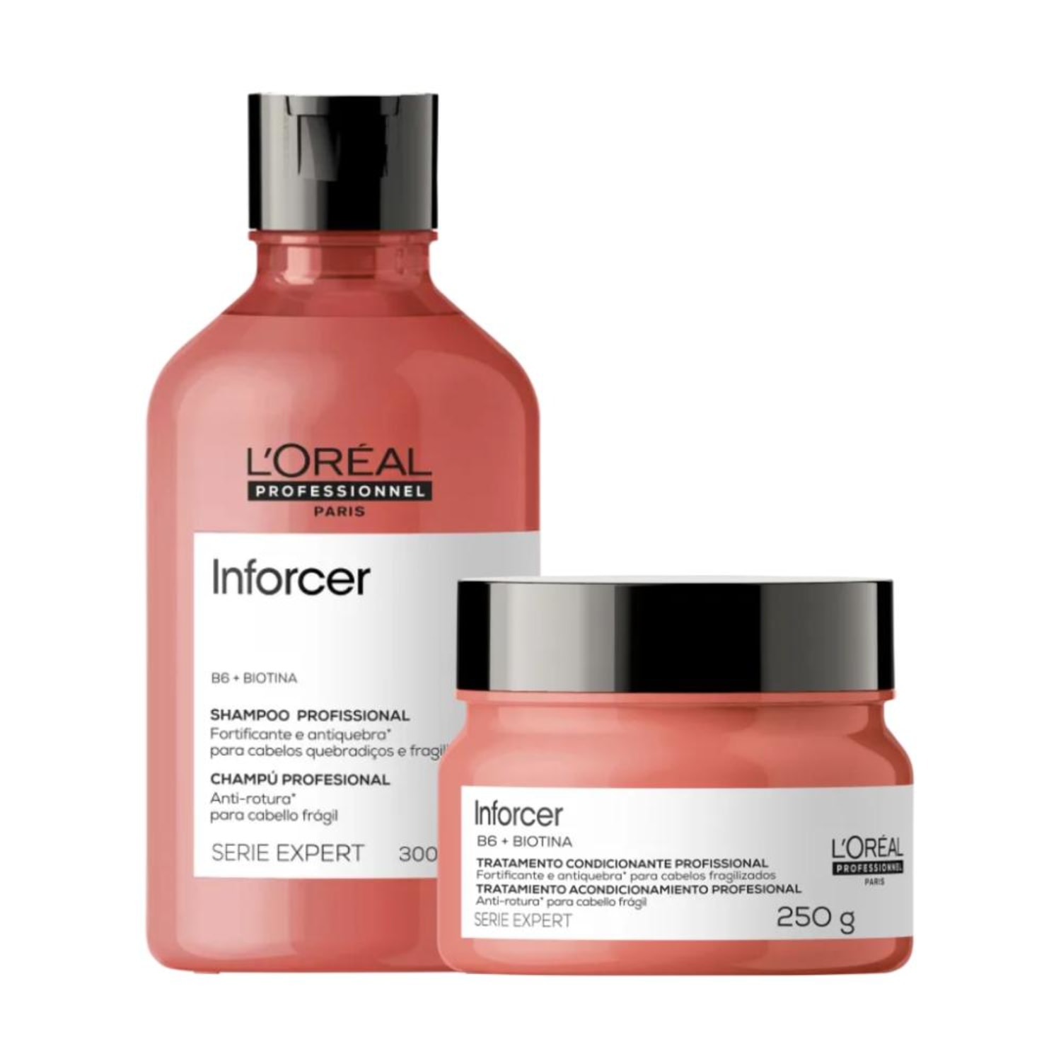 Kit L'Oréal Professionnel Serie Expert Inforcer B6 + Biotina (2 Produtos)