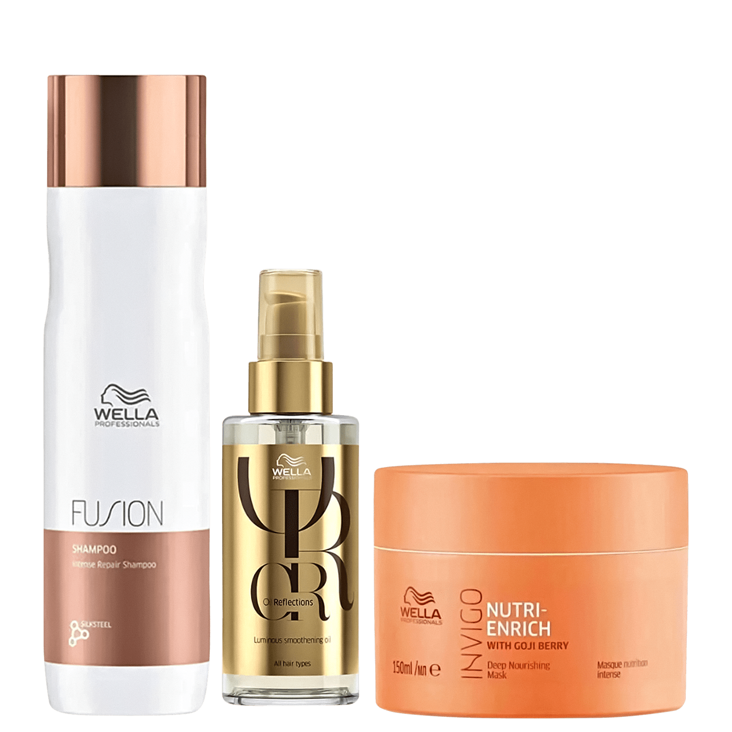 Kit Wella Professionals Fusion Nutri-Enrich Reflections (3 Produtos)