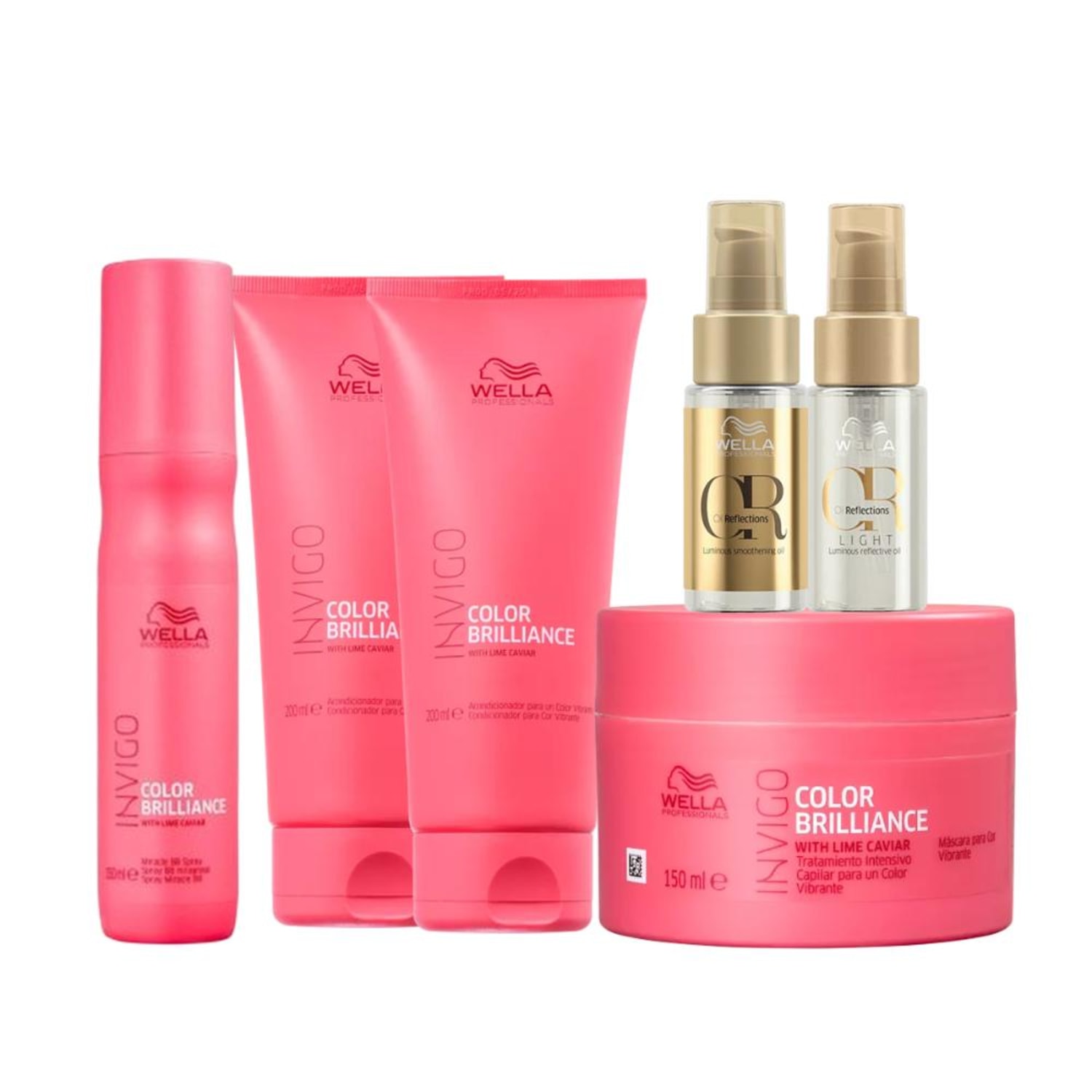 Kit Wella Professionals Invigo Color Brilliance Duo Oil (6 Produtos)