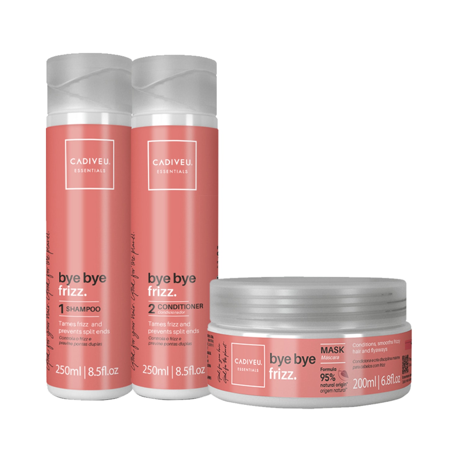 Kit Cadiveu Professional Bye Bye Frizz Total Care Trio (3 Produtos)