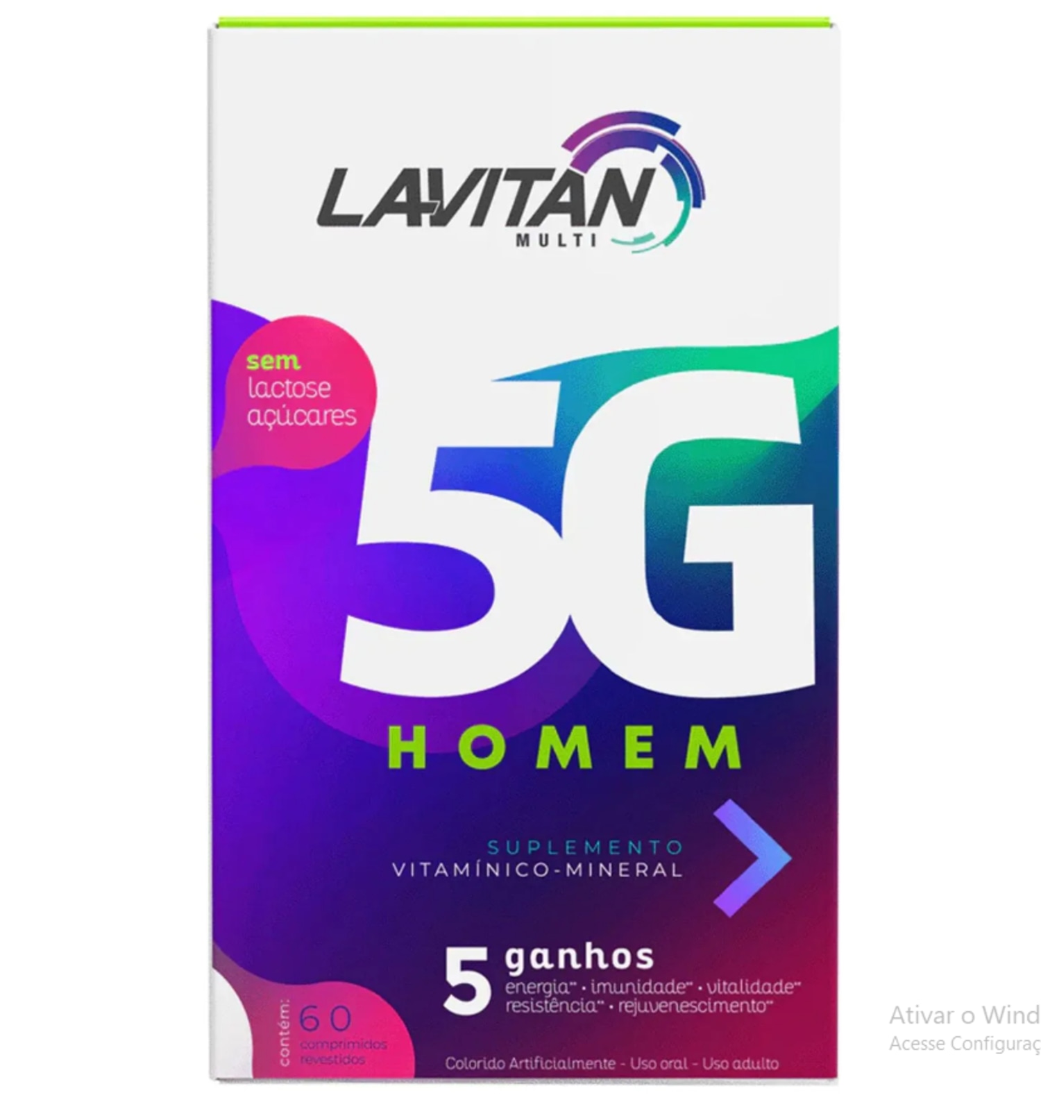 Cimed Lavitan Multi 5G Homem - Suplemento Vitamínico (60 Comprimidos)