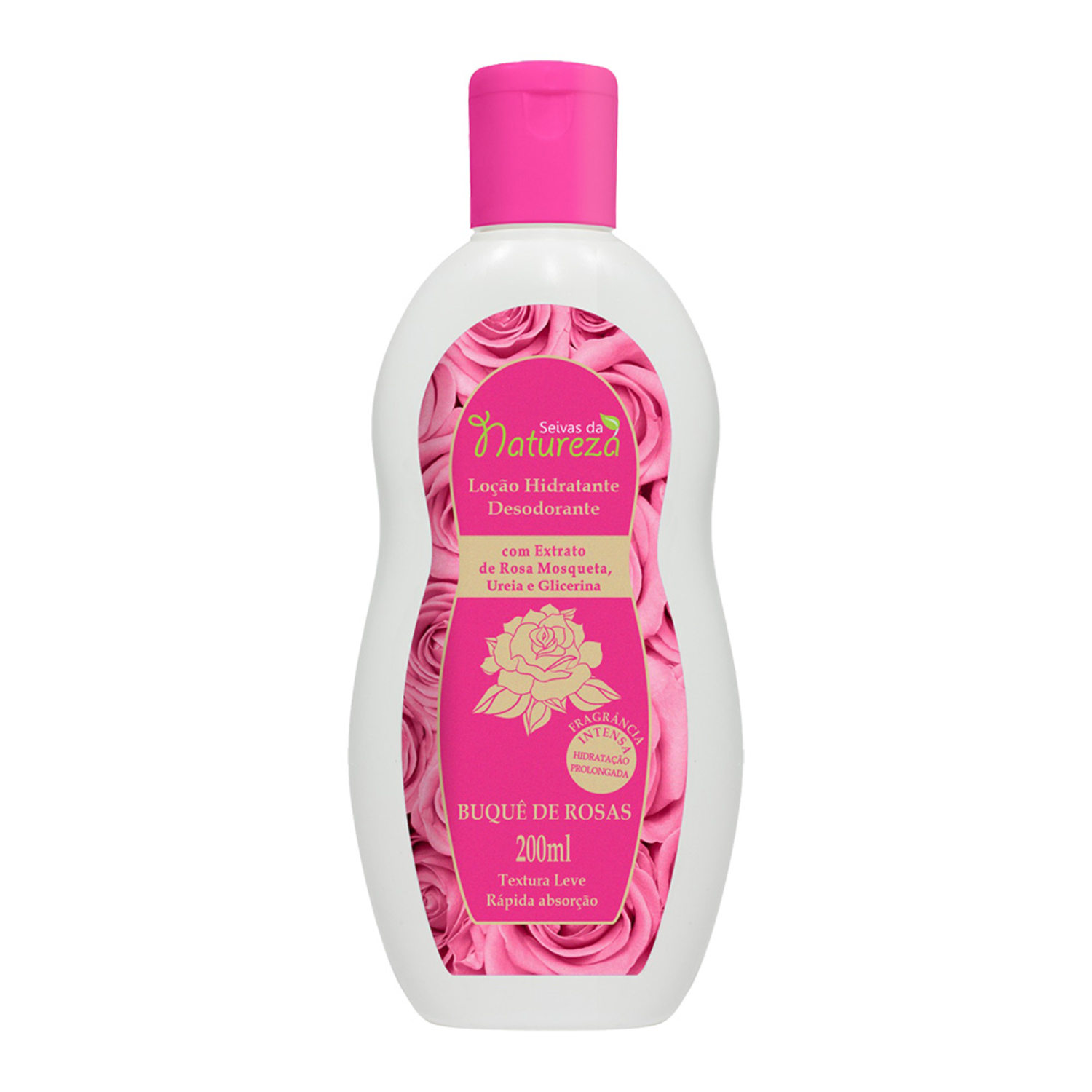 Loção Hidratante - Seivas da Natureza 200ml - Buquê de Rosas