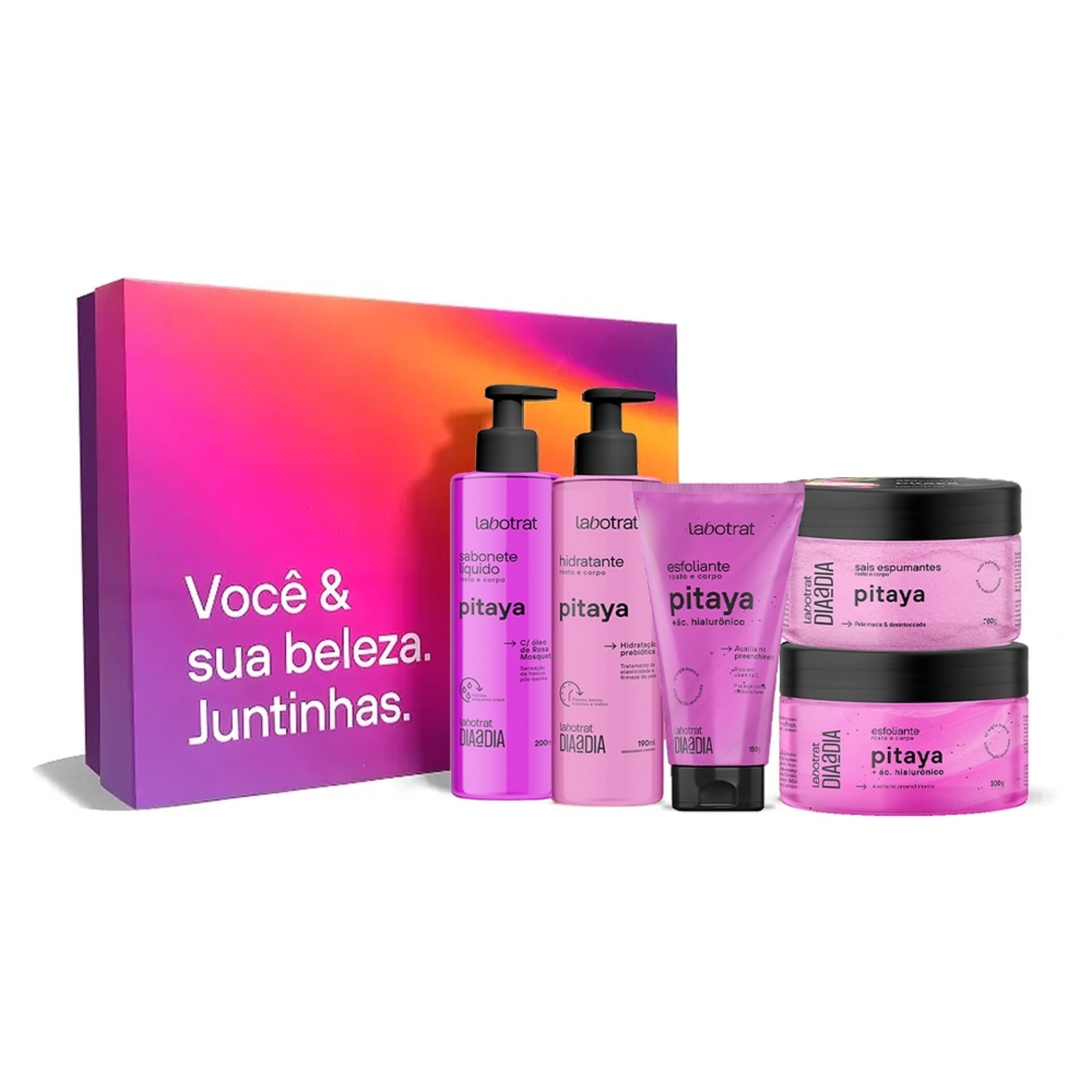 KIT DIA A DIA EXPERIENCIA DE BANHO PITAYA C/ 5 ITENS - LABOTRAT