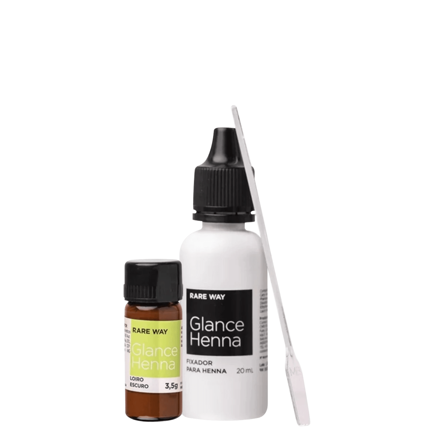 Henna Glance 3,5g Com Fixador 20ml E Pá Medidora COR LOIRO ESCURO