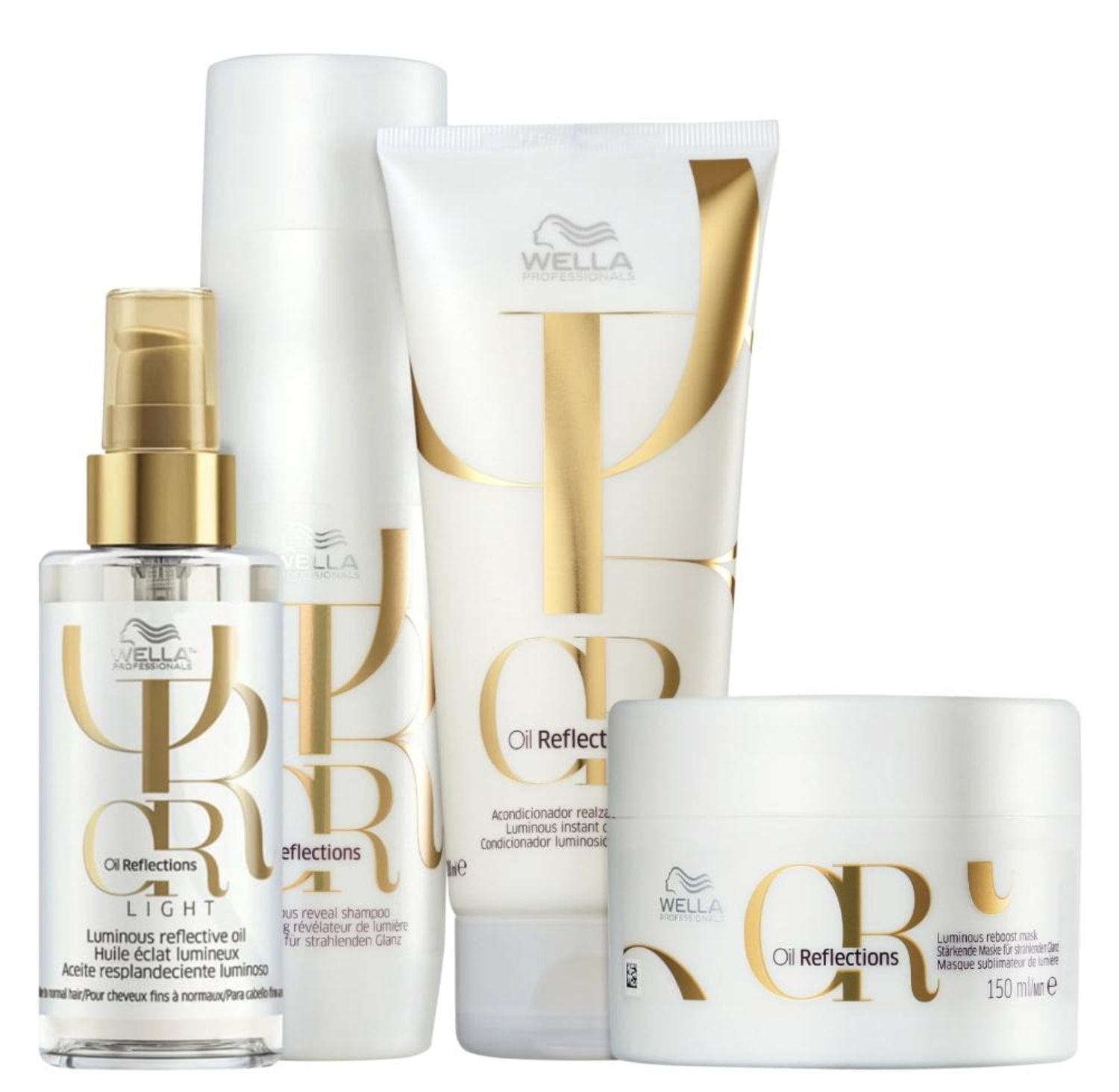 Kit Wella Professionals Oil Reflections Light Quarteto (4 Produtos)