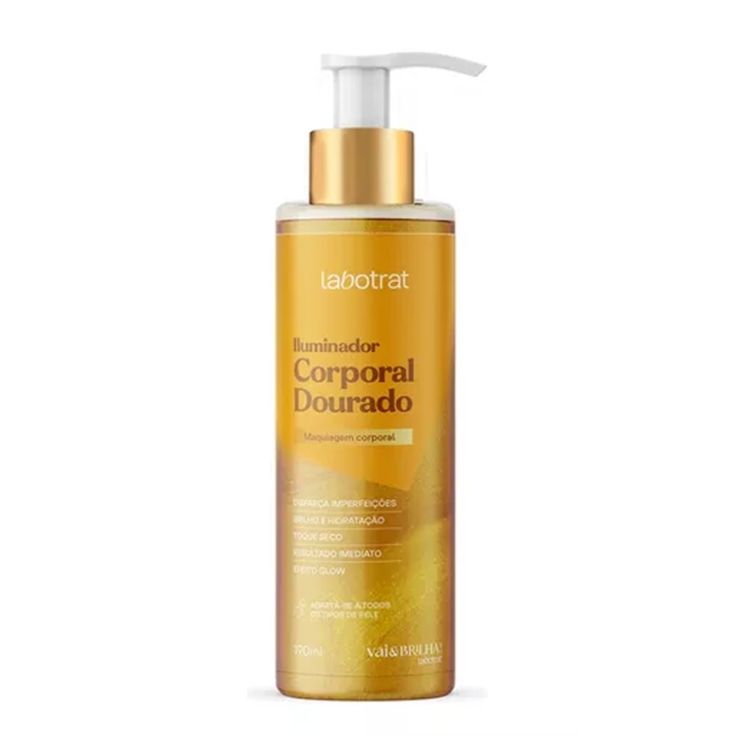 Labotrat Vai & Brilha Dourado - Iluminador Corporal 190ml