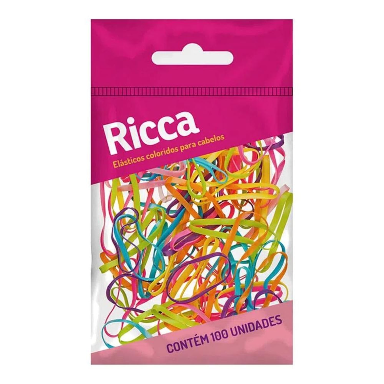 Ricca Coloridos - Elásticos para Cabelo (100 Unidades)