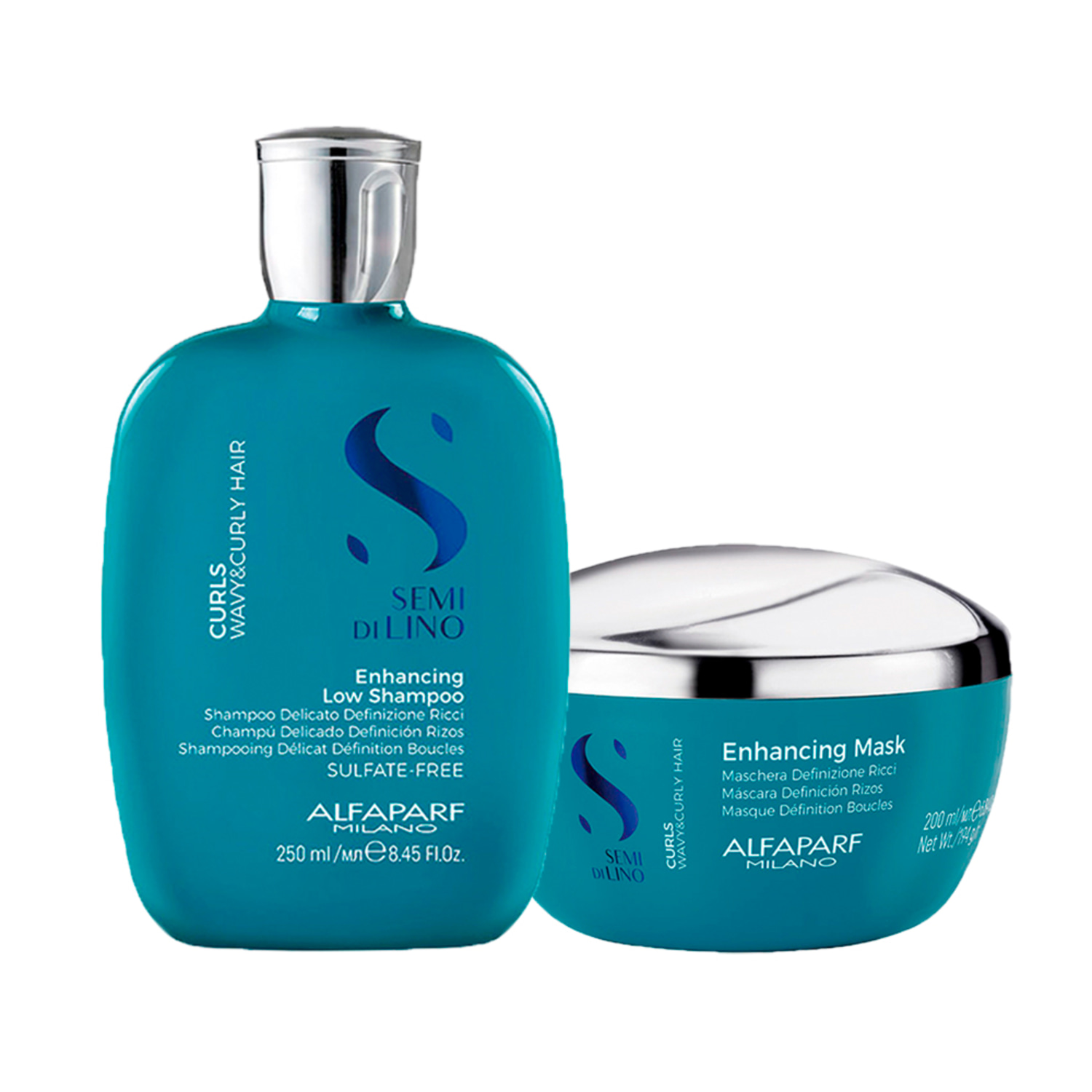 Kit Alfaparf Semi Di Lino Curls Enhancing Duo (2 Produtos)