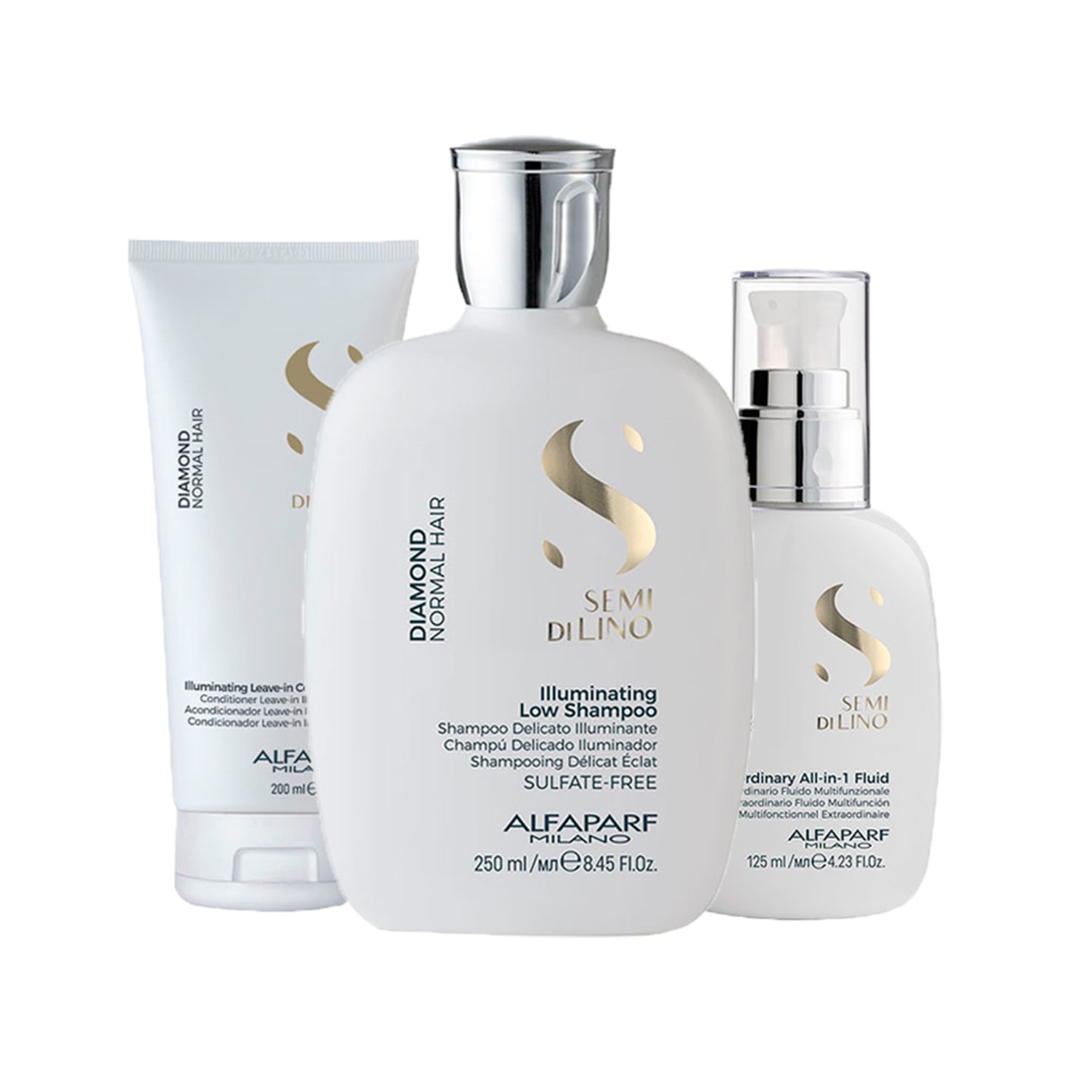 Kit Alfaparf Semi Di Lino Diamond Illuminating Extraordinary (3 Produtos)