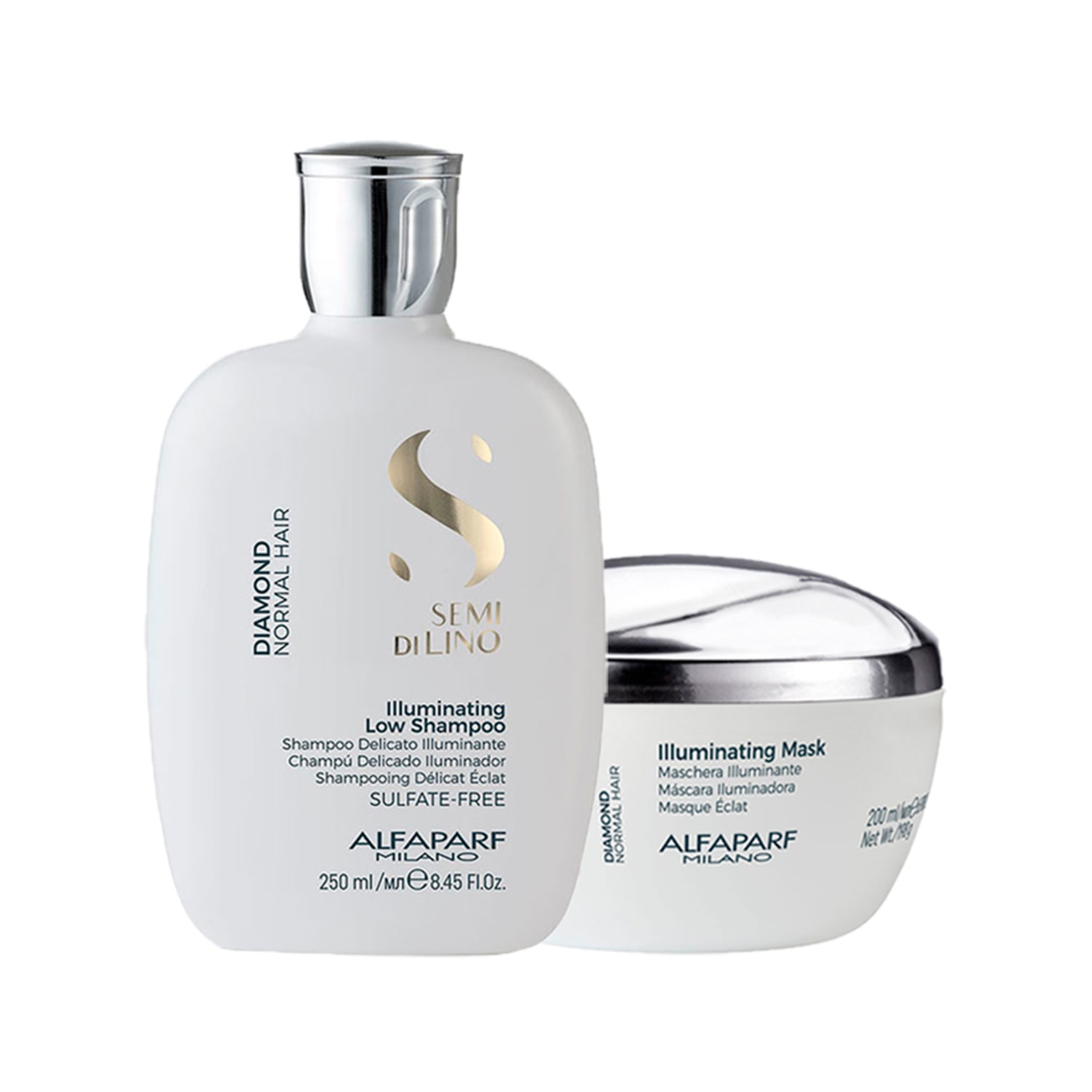 Kit Alfaparf Semi Di Lino Diamond Intense (2 Produtos)
