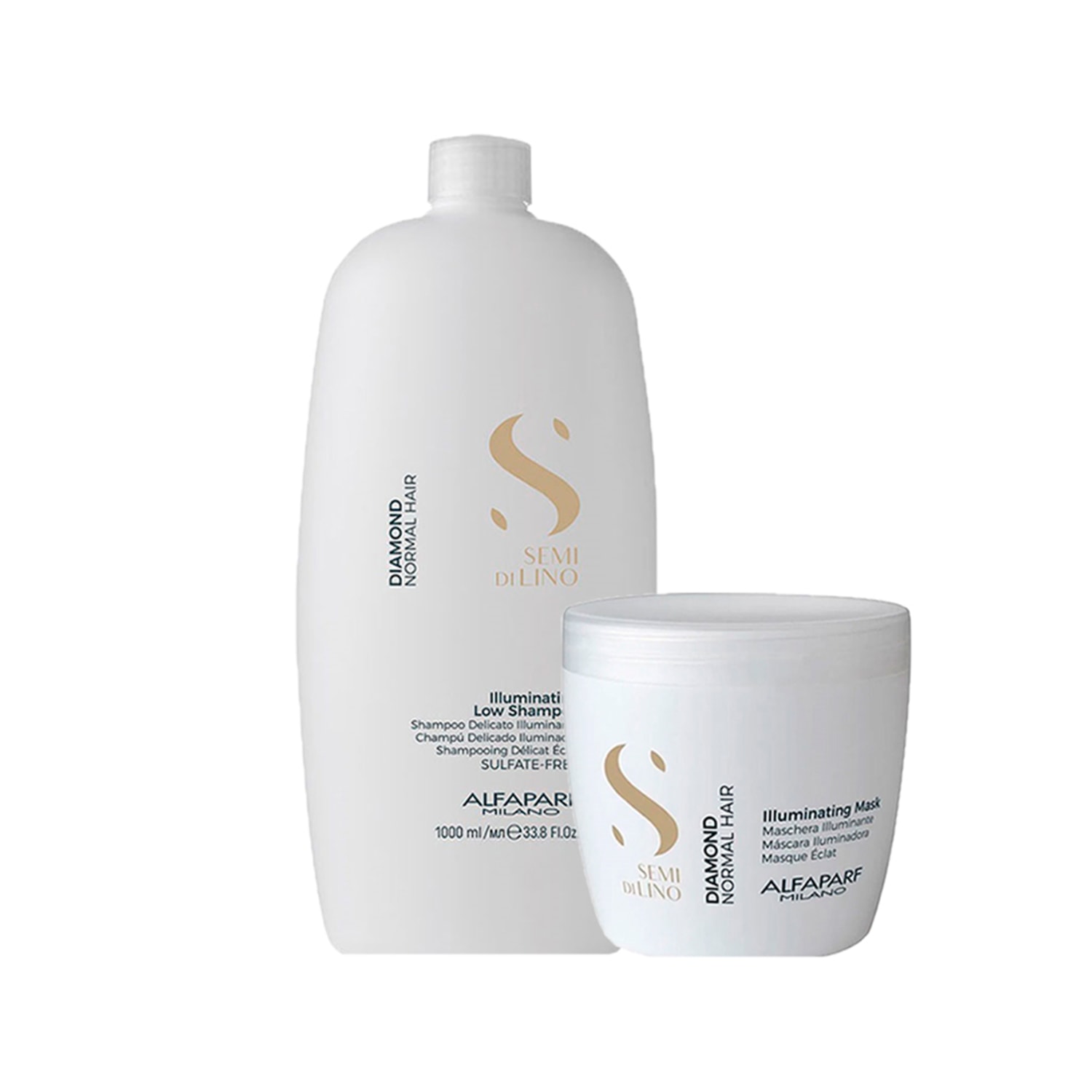 Kit Alfaparf Semi Di Lino Diamond Intense Salon (2 Produtos)