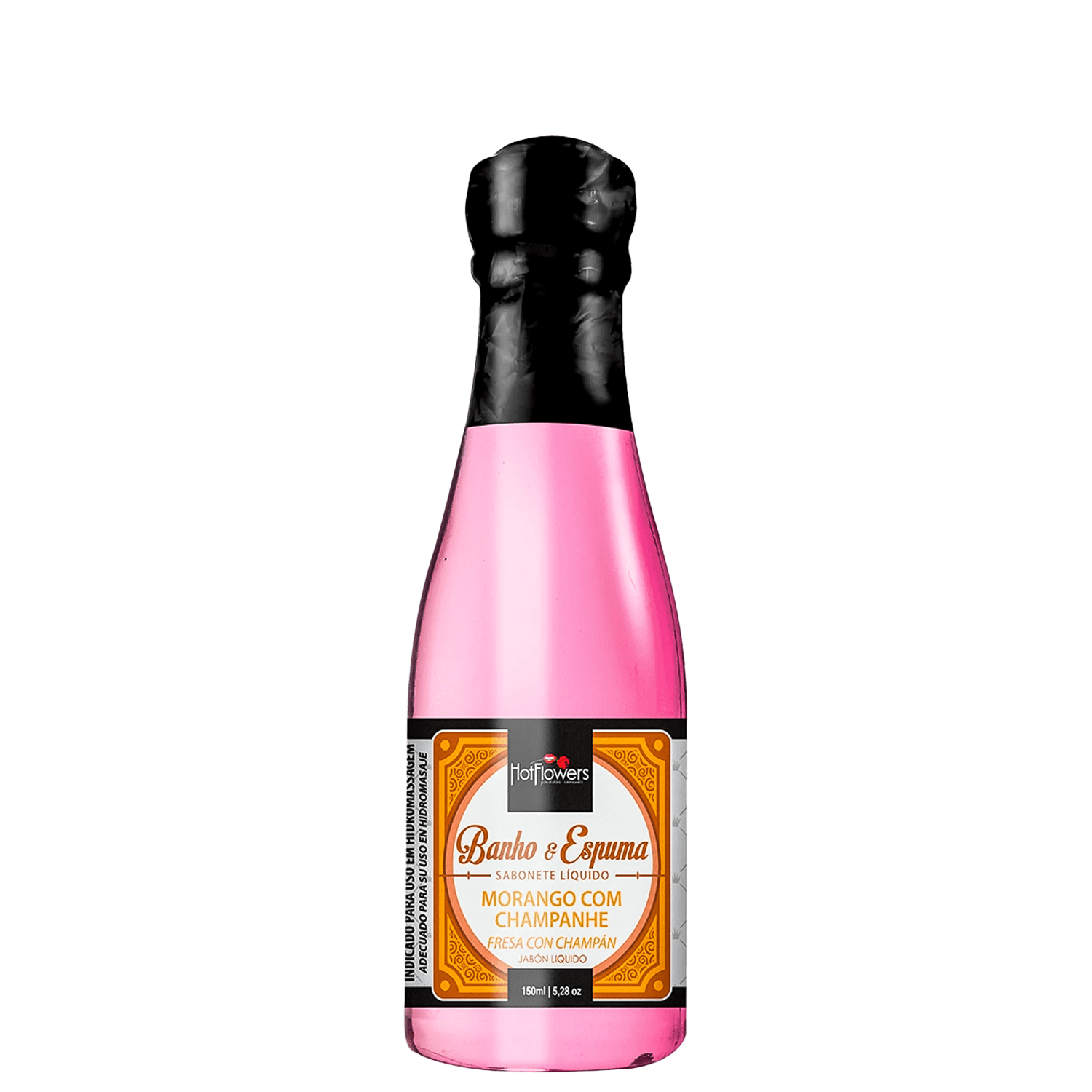 HotFlowers Morango com Champanhe - Espuma Para Banho de Banheira 150ml