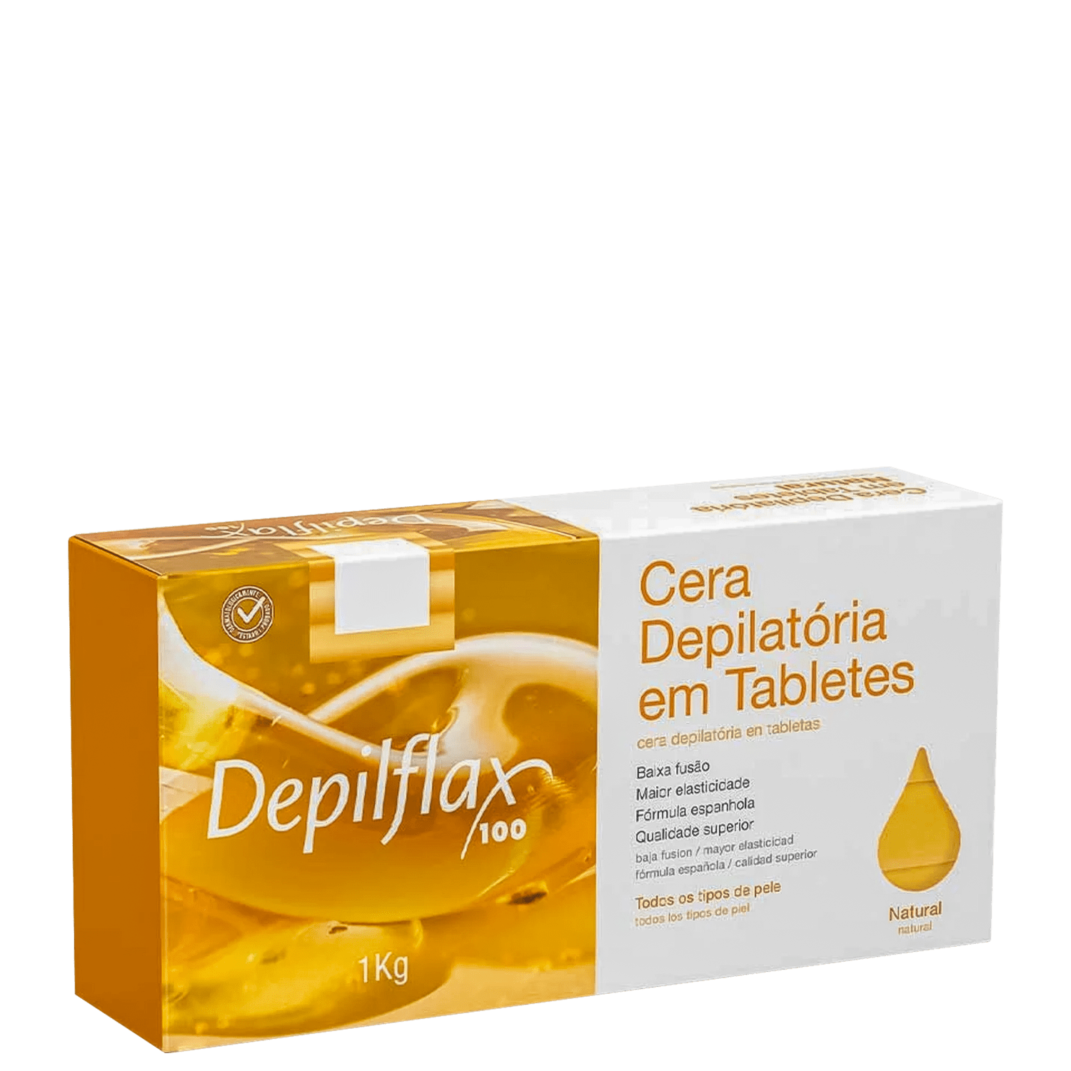 Depilflax Natural - Cera Depilatória em Tabletes 1kg