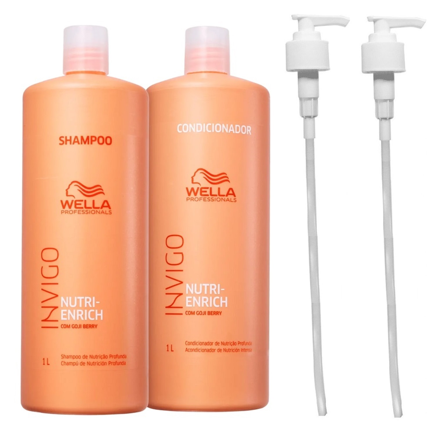 Kit Wella Professionals Invigo Nutri-Enrich Válvulas Pump (2 Produtos)