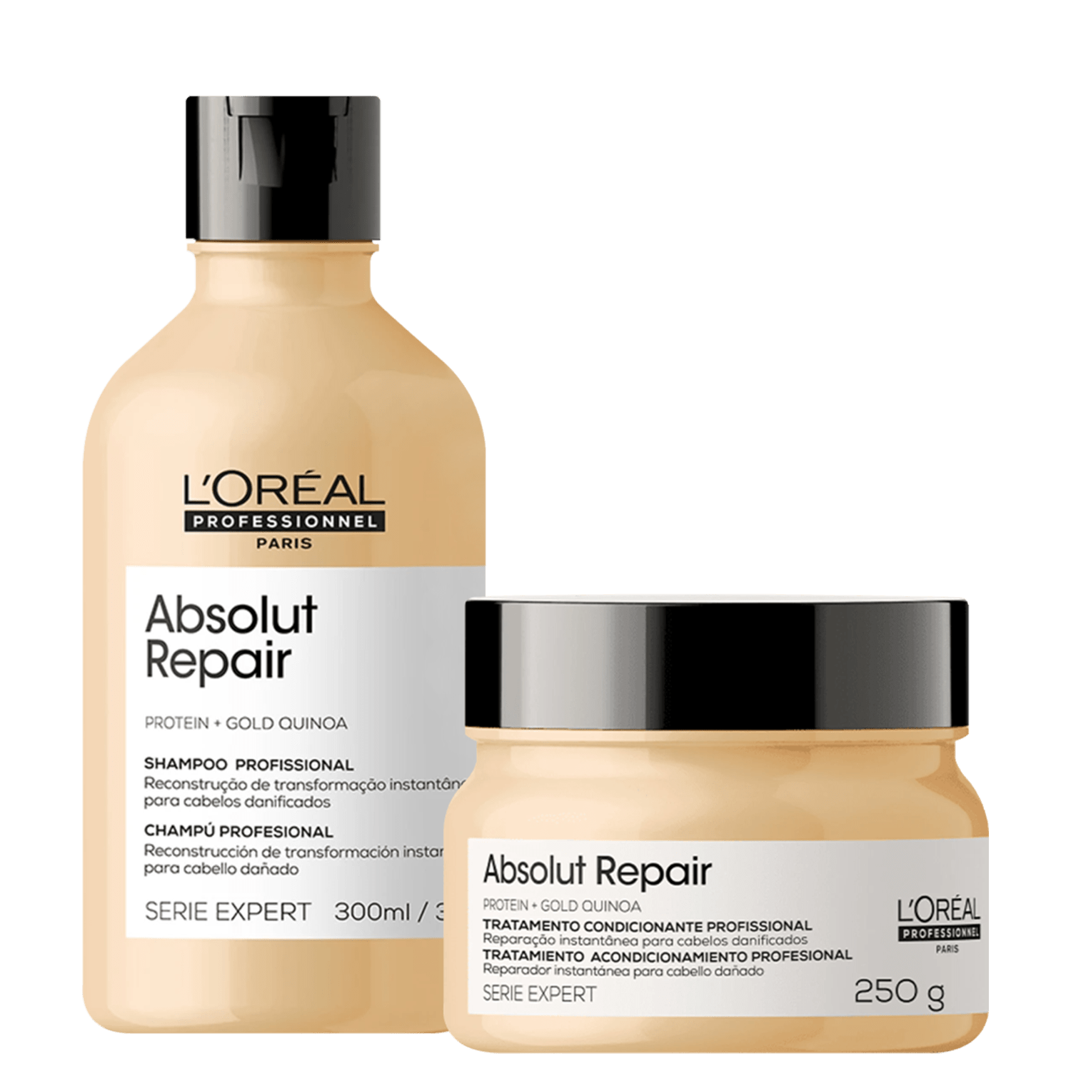 Kit L'Oréal Professionnel Serie Expert Absolut Repair Gold Quinoa + Protein Dois (2 Produtos)