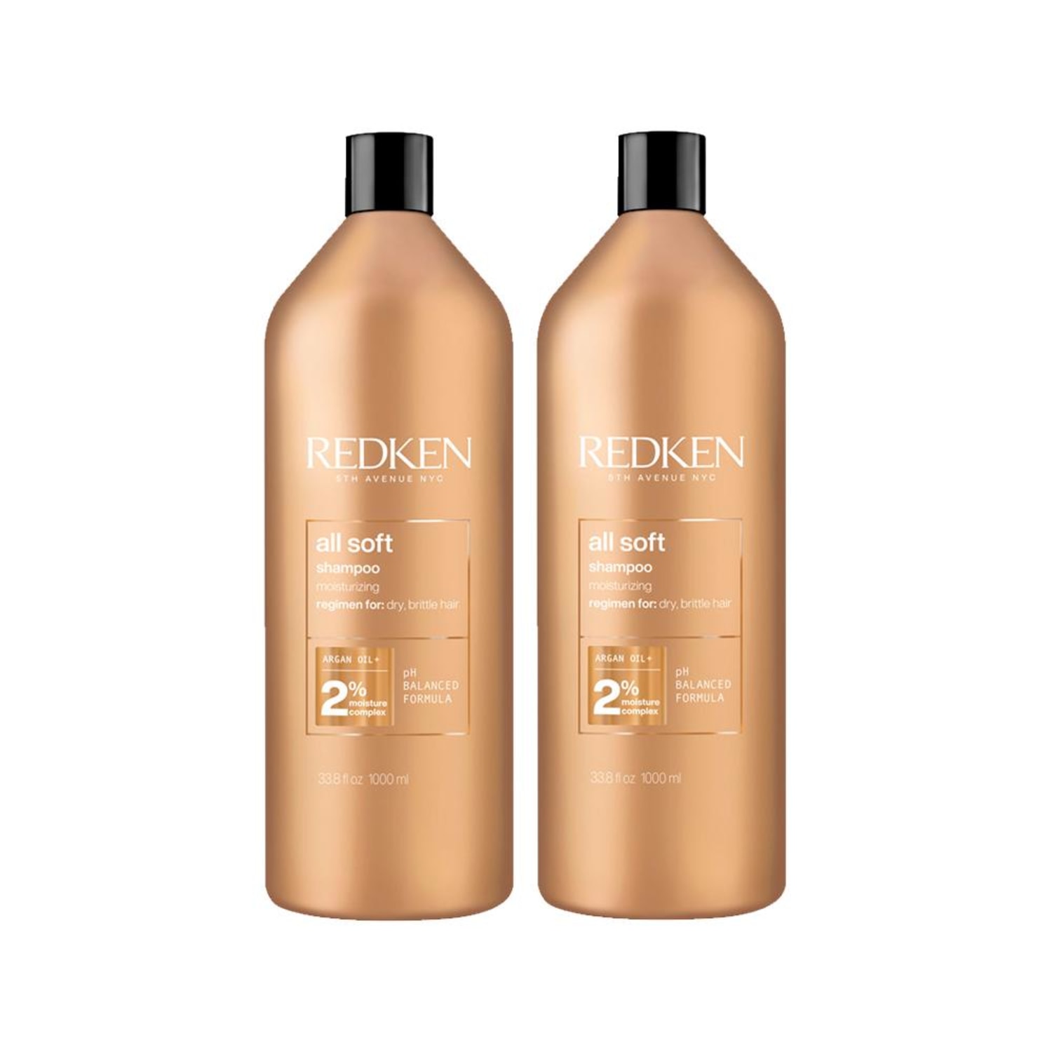 Kit Redken All Soft Shampoo 1L (2 Unidades)