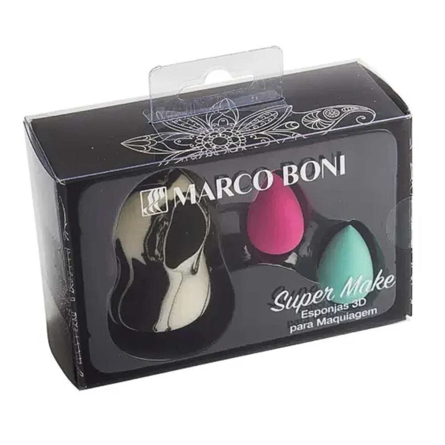 KIT ESPONJAS 3D PARA MAQUIAGEM 3UN - MARCO BONI 8458