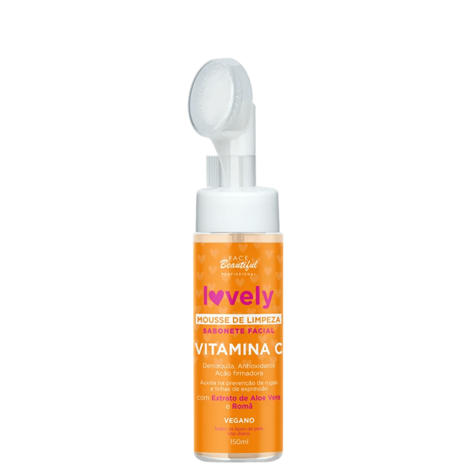Sabonete Mousse Facial de Limpeza Vitamina C - Face Beautiful