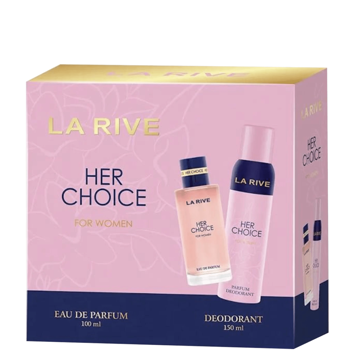 Conjunto Her Choice For Women La Rive Feminino - Eau de Parfum 100ml + Desodorante 150ml