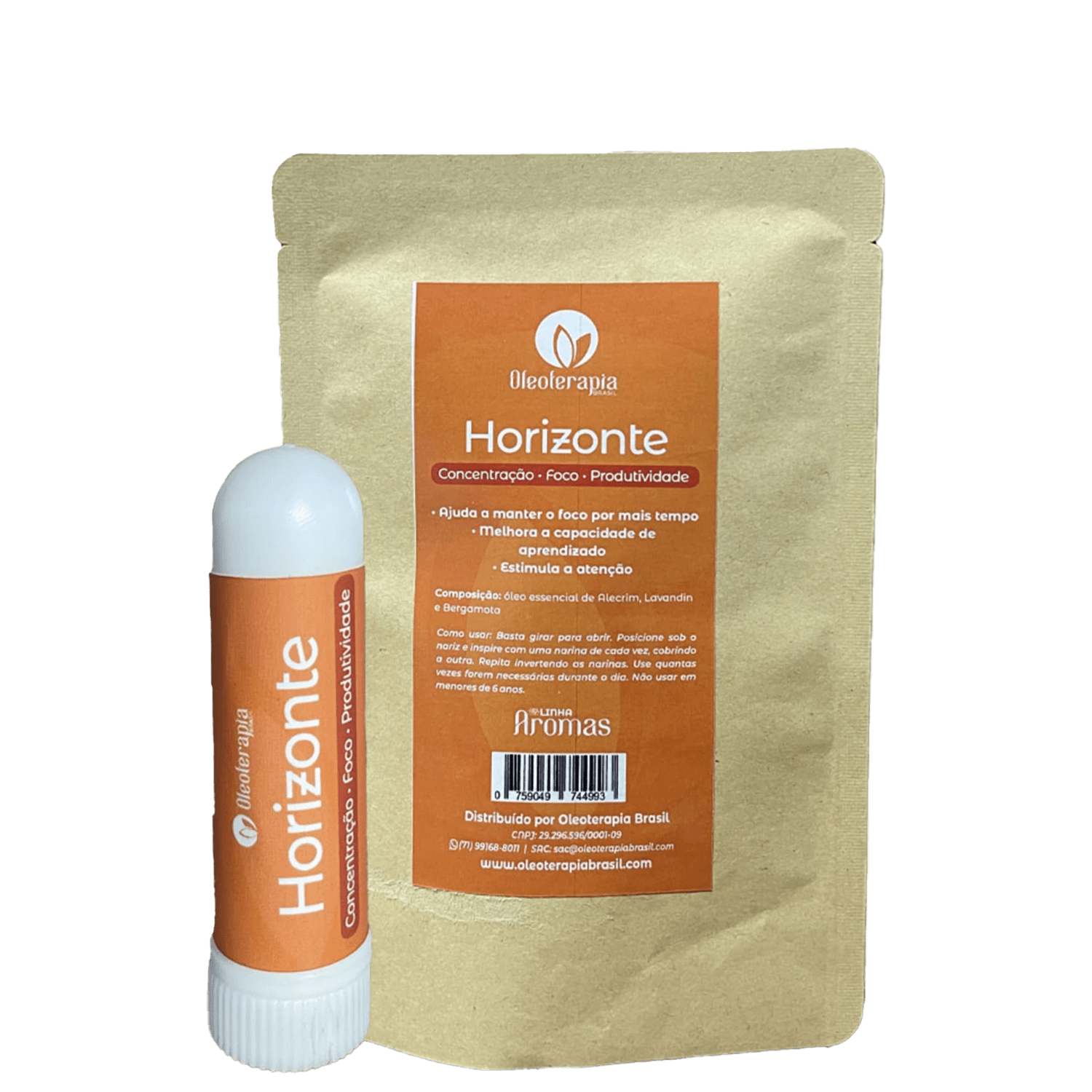 Horizonte - Inalador aromático 100% natural