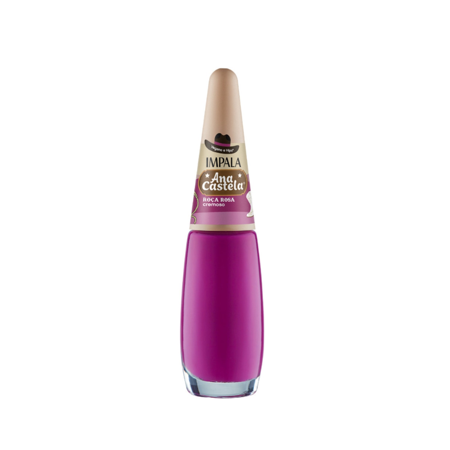 Impala Ana Castela Roça Rosa - Esmalte Cremoso 7,5ml