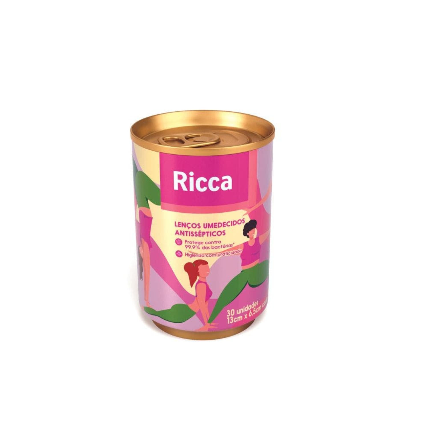 Ricca - Lenços Umedecidos Antissépticos (30 Unidades)