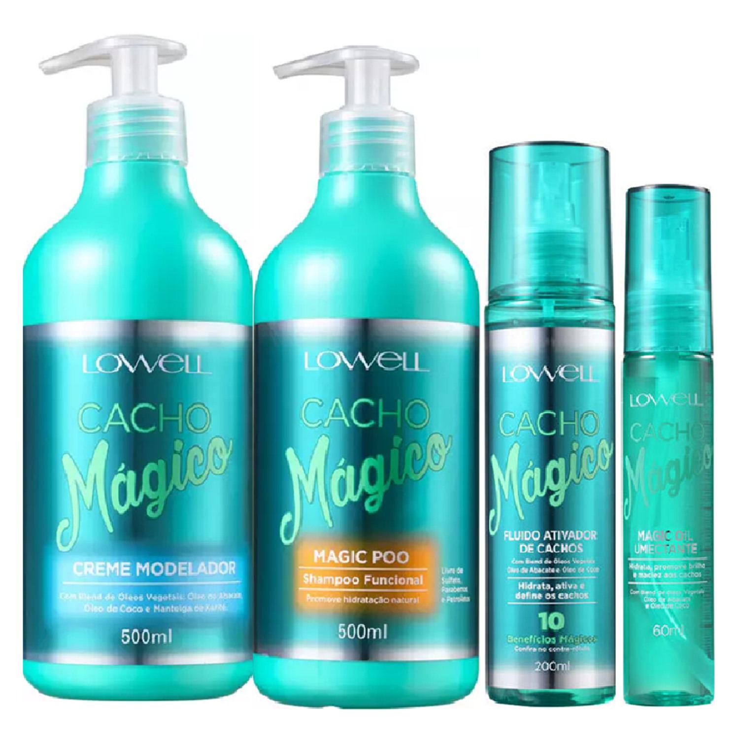 Kit Lowell Cacho Mágico (4 Produtos)