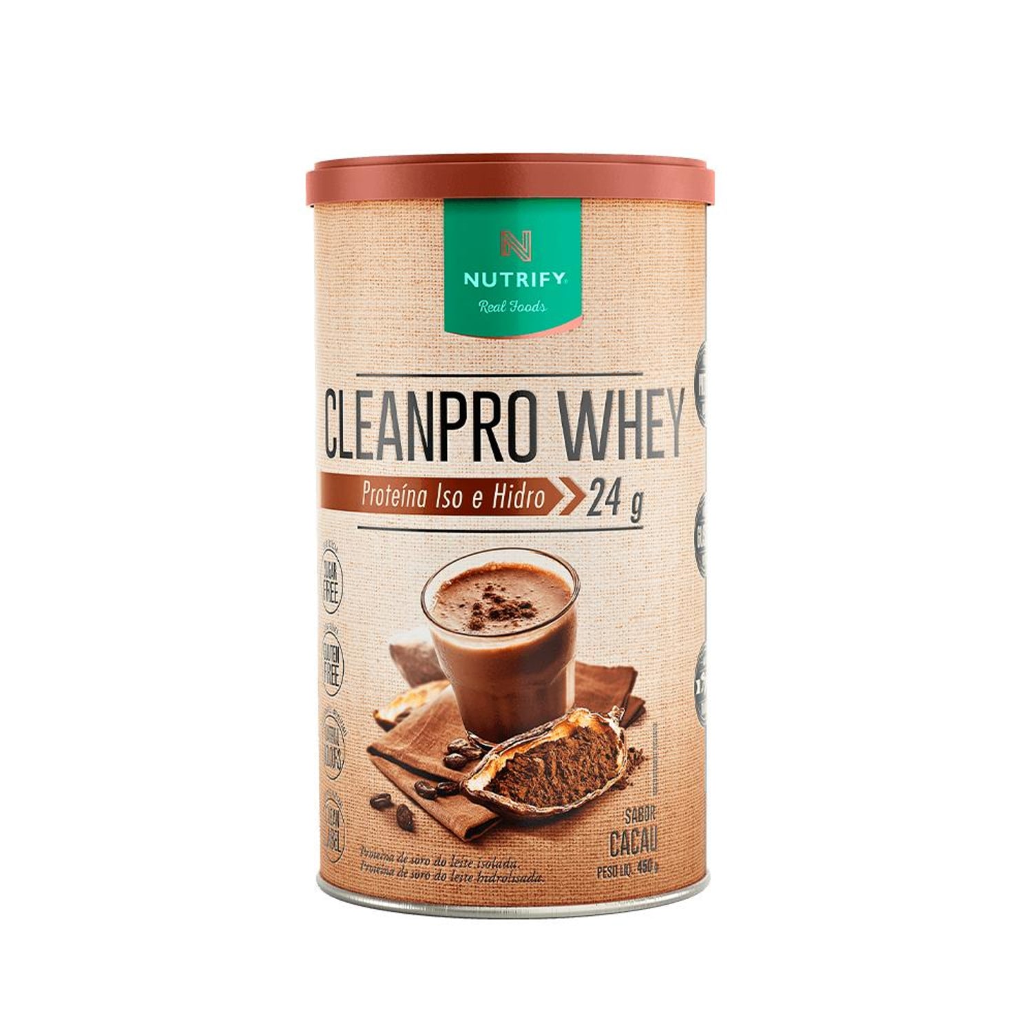 CleanPro Whey 450g Nutrify - Cacau