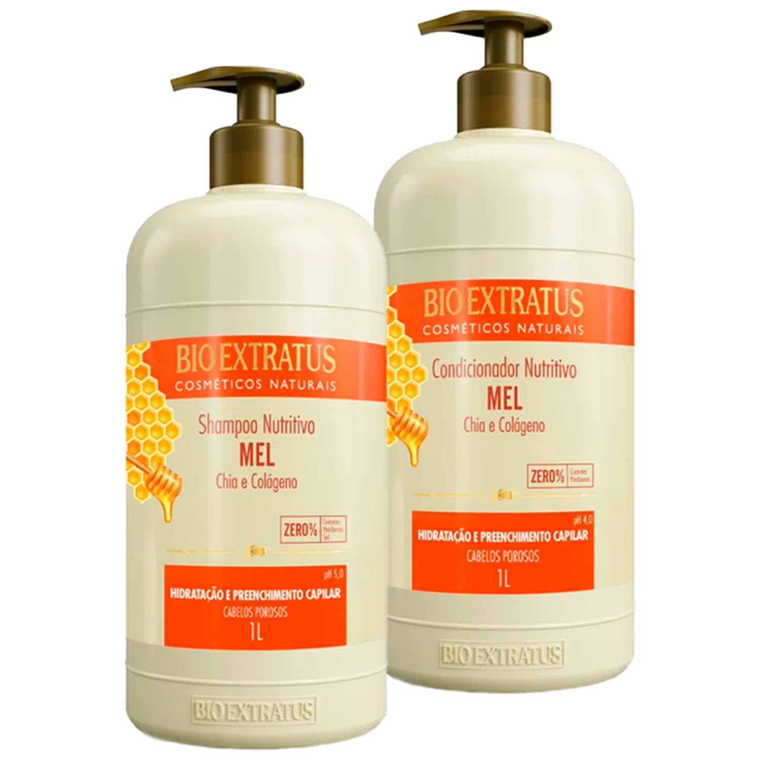 Kit Bio Extratus Mel Salão Dupla Nutrição (2 Produtos)