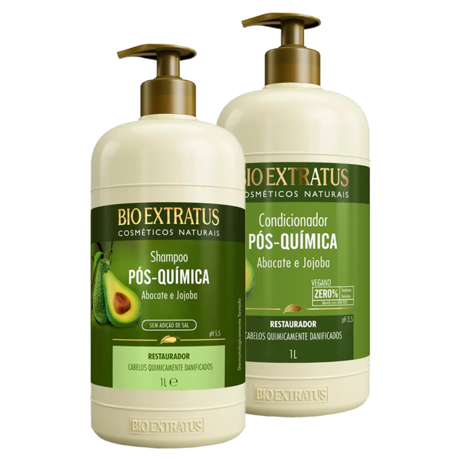 Kit Bio Extratus Pós-Química Duo Salão (2 Produtos)