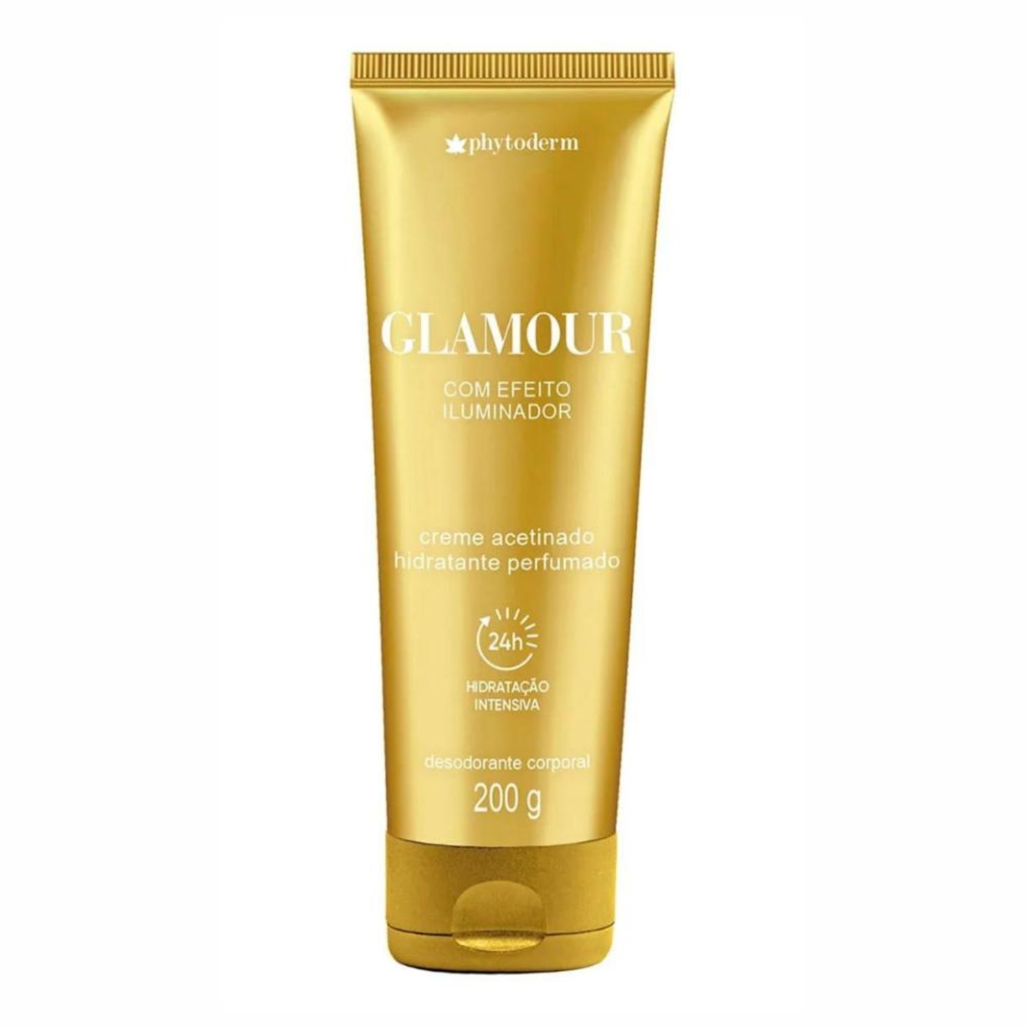 Creme Acetinado Hidratante Phytoderm Glamour Efeito Iluminador 200g