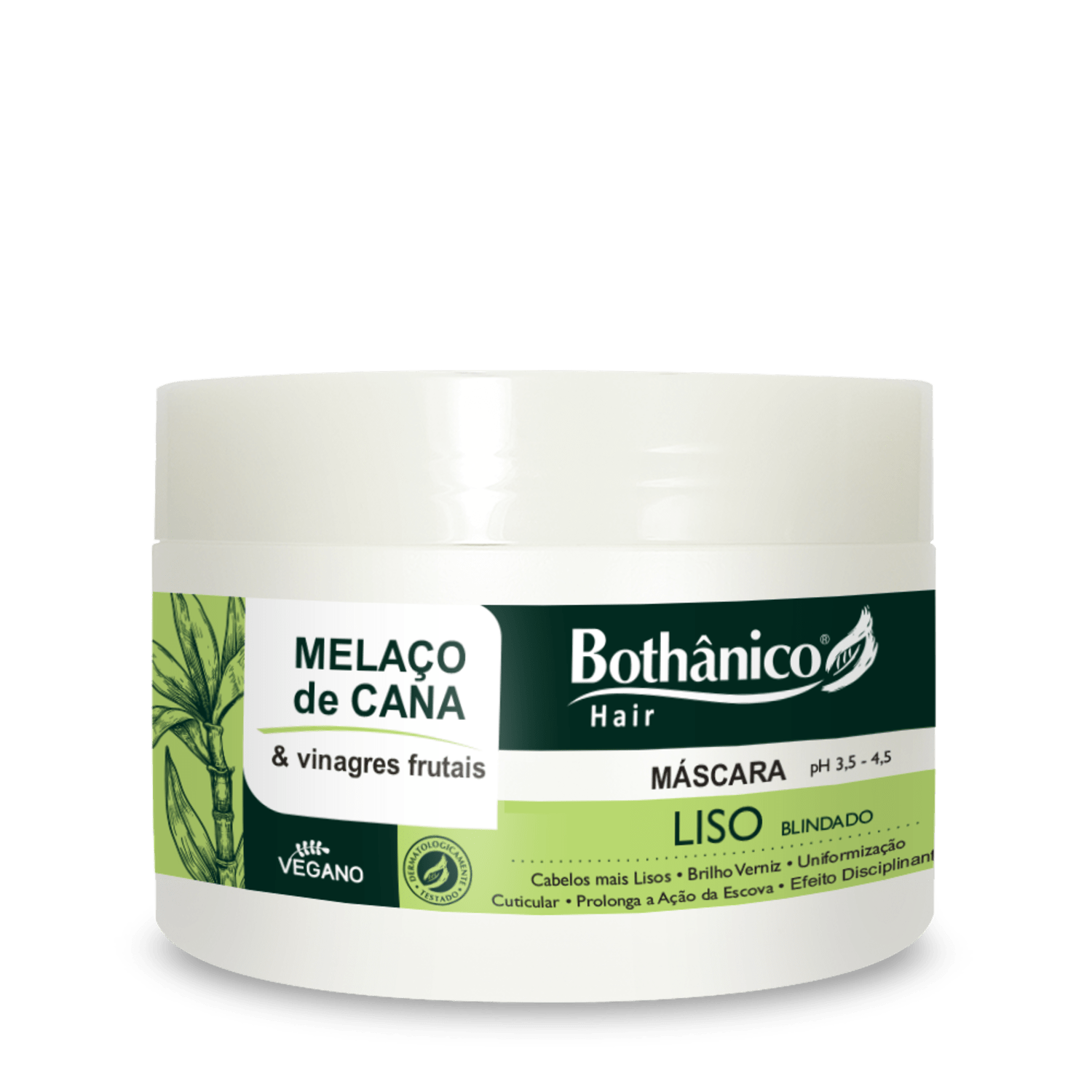 Bothânico Cosméticos Máscara Melaço de Cana e Vinagres Frutais 250g