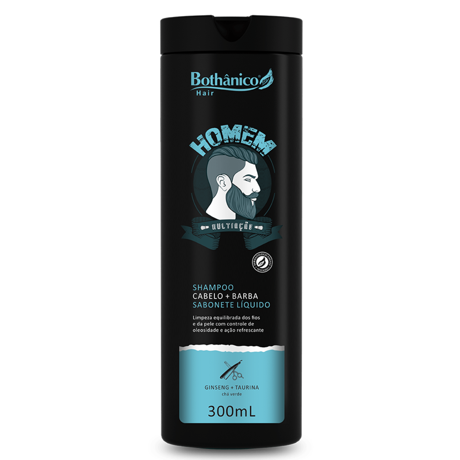 Bothânico Cosméticos Shampoo Cabelo E Barba Homem 300mL